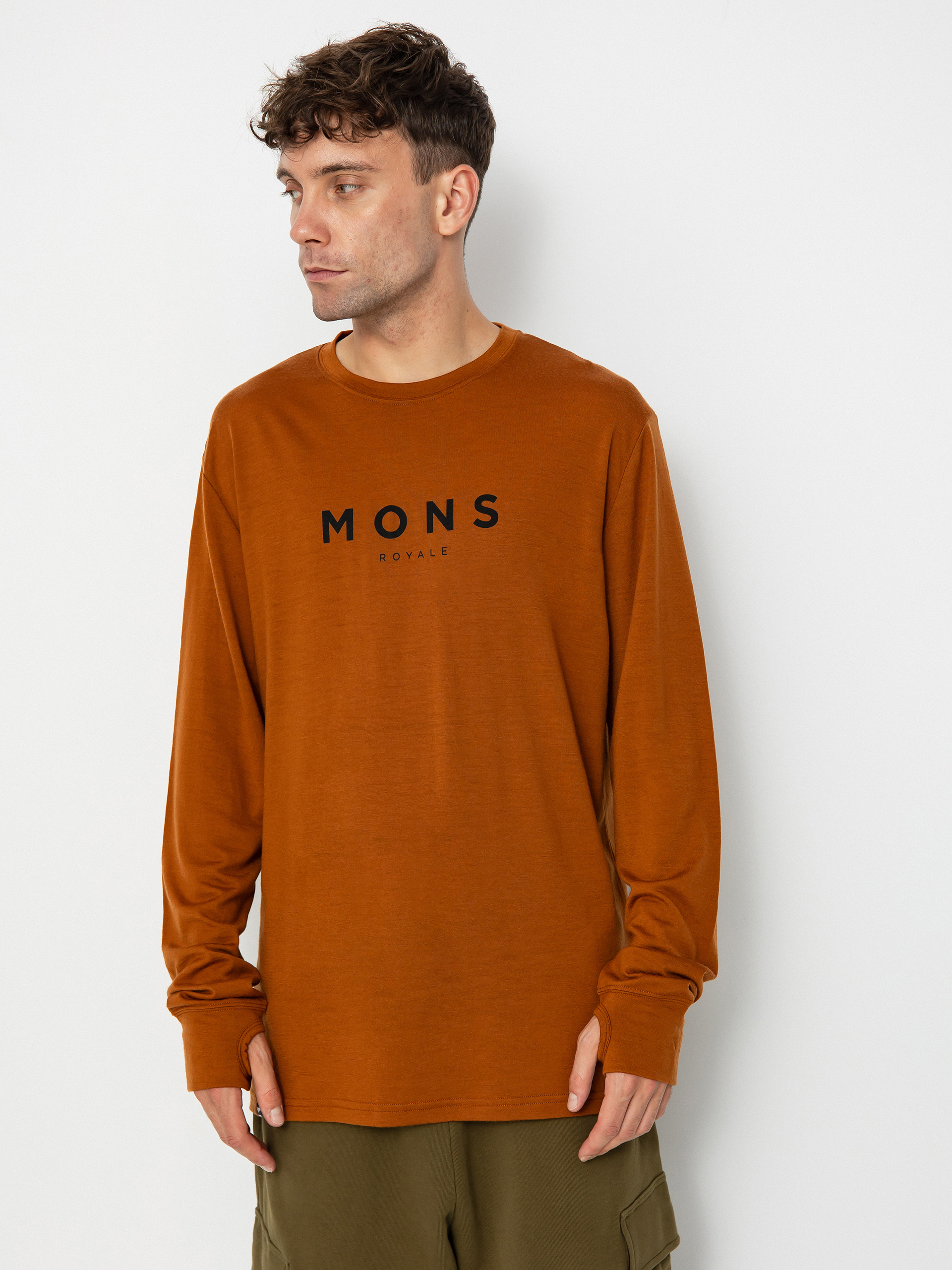 Mens Mons Royale Yotei Merino Classic Active longsleeve (copper)