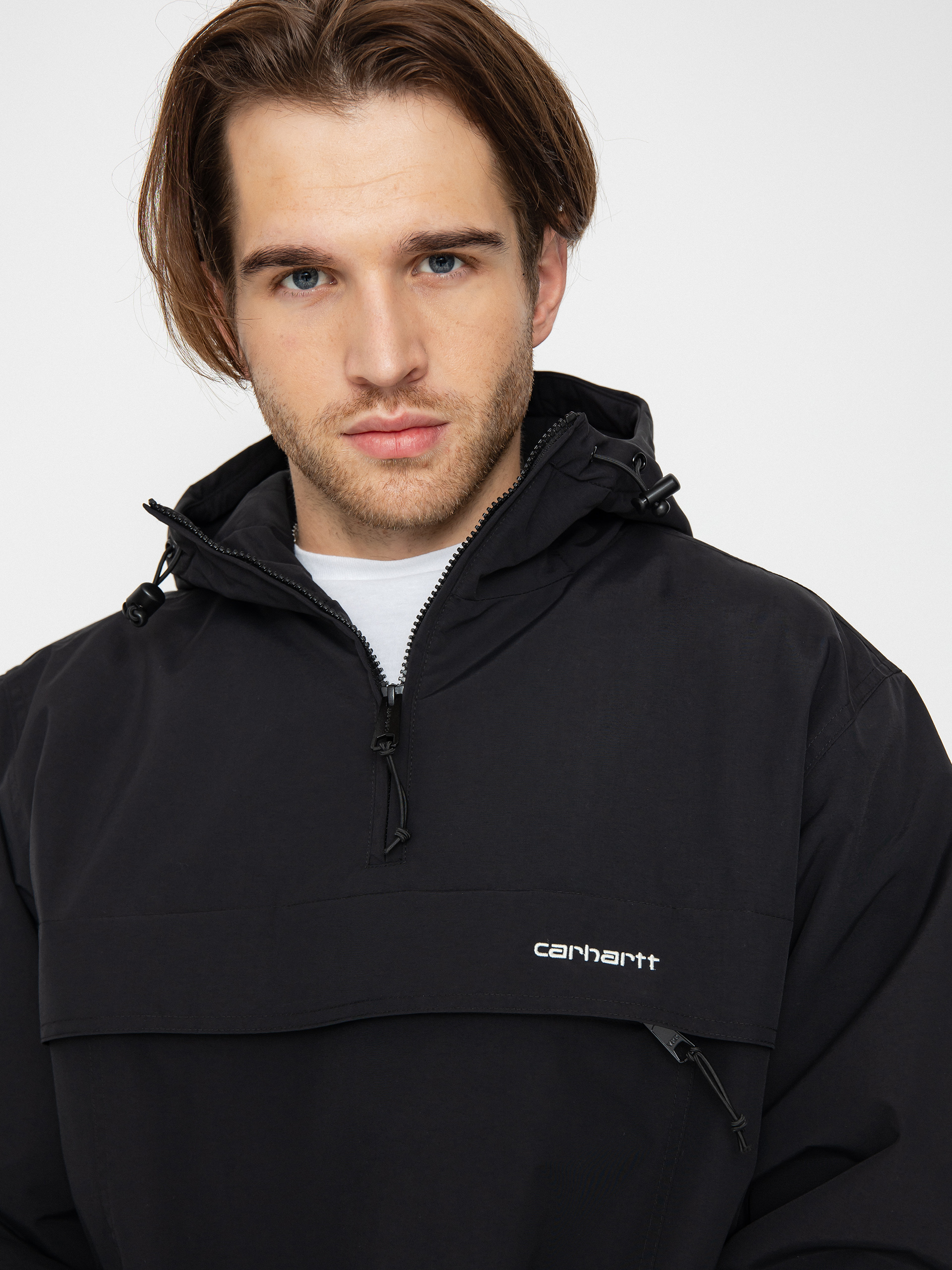 Carhartt WIP Windbreaker Pullover Jacket (black/white)