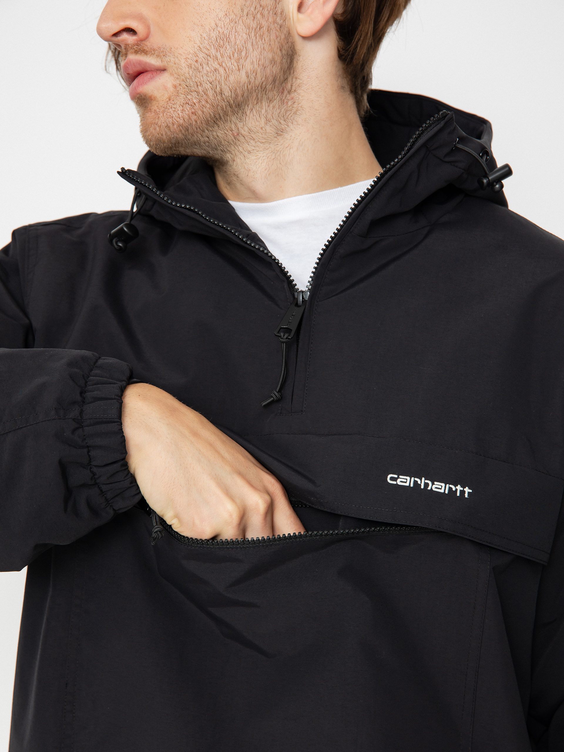 Carhartt WIP Windbreaker Pullover Jacke (black/white)