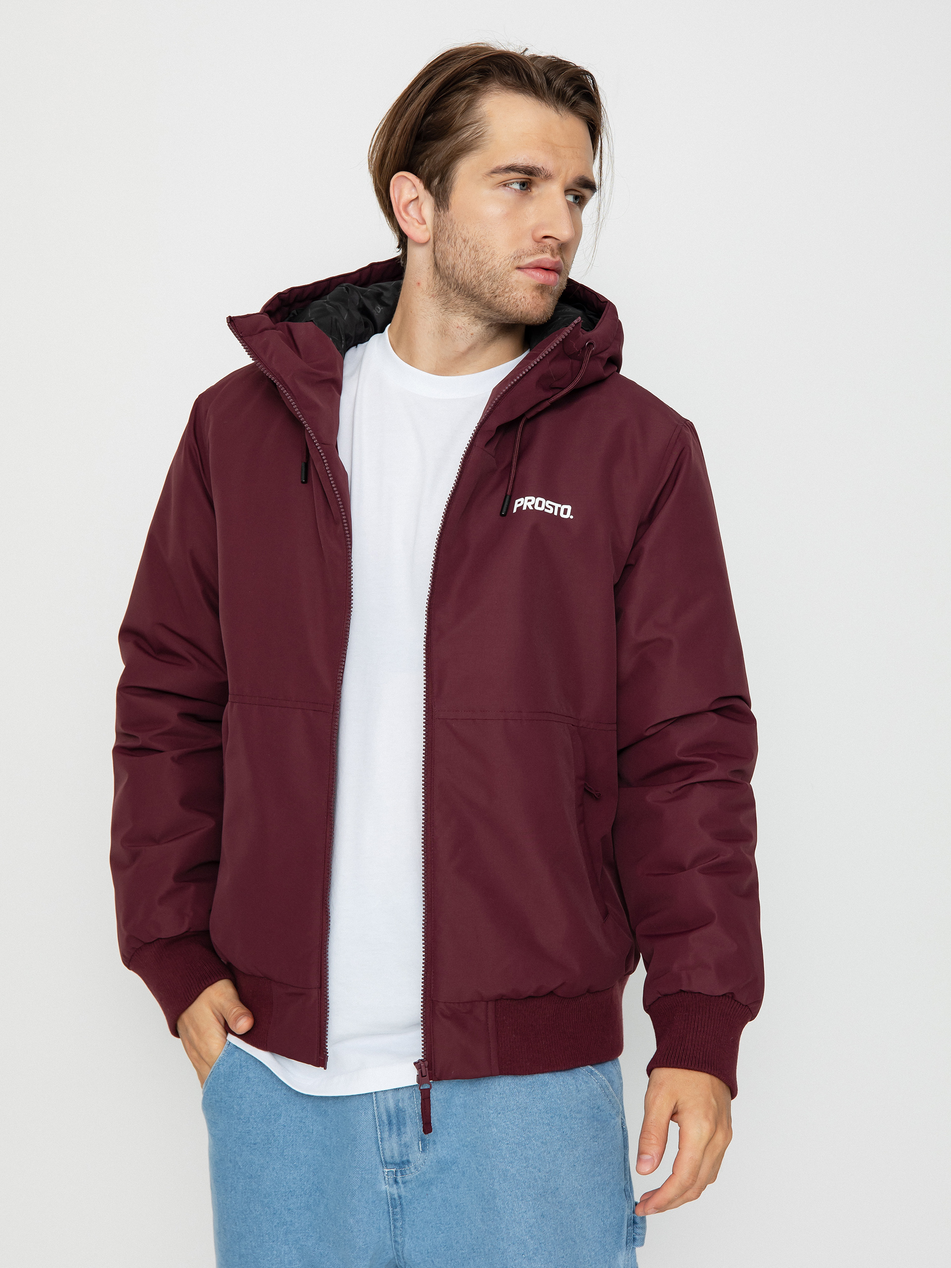 Prosto Gegito Bomber Jacke (burgundy)