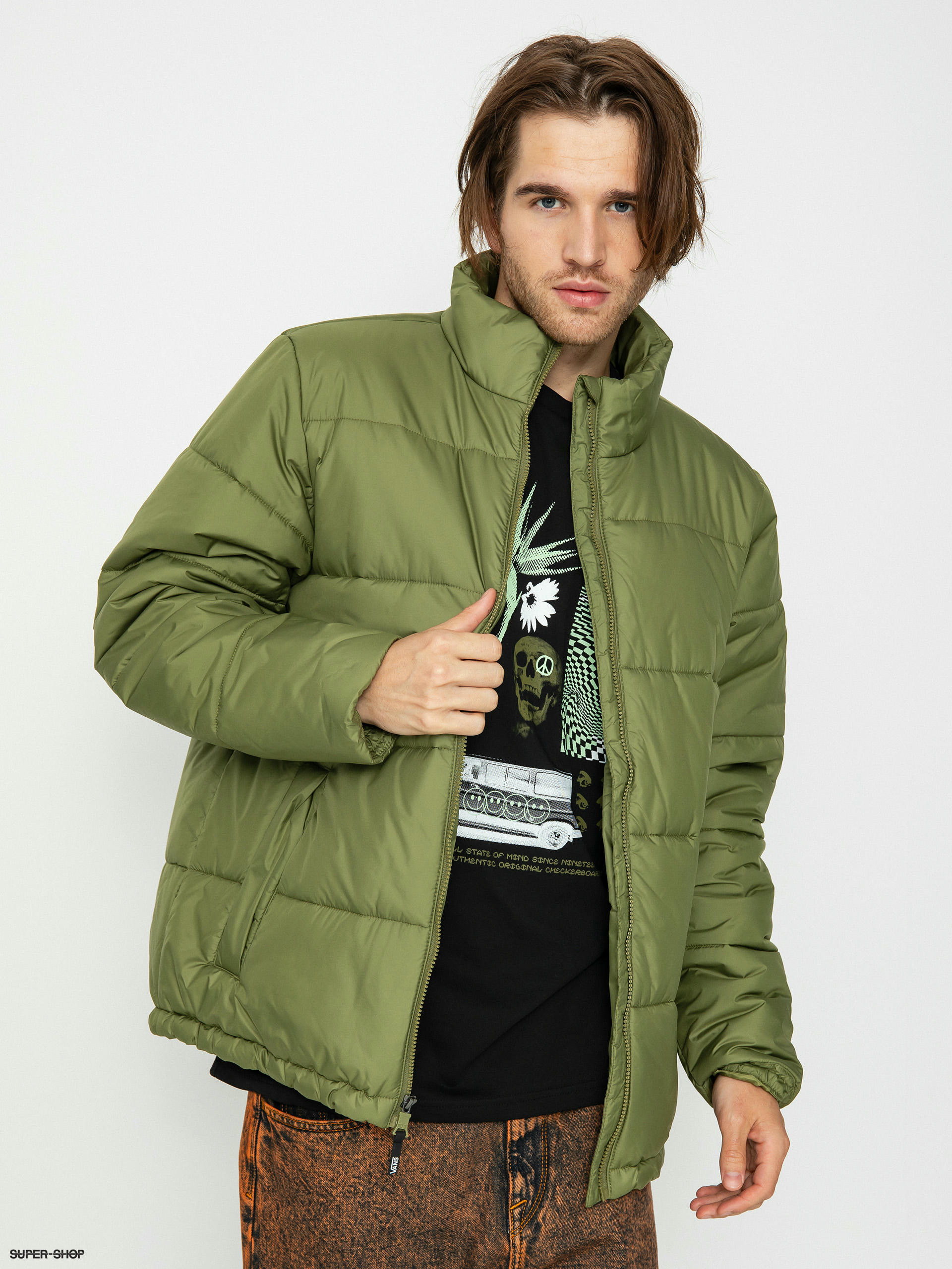 Vans on sale jacket olive