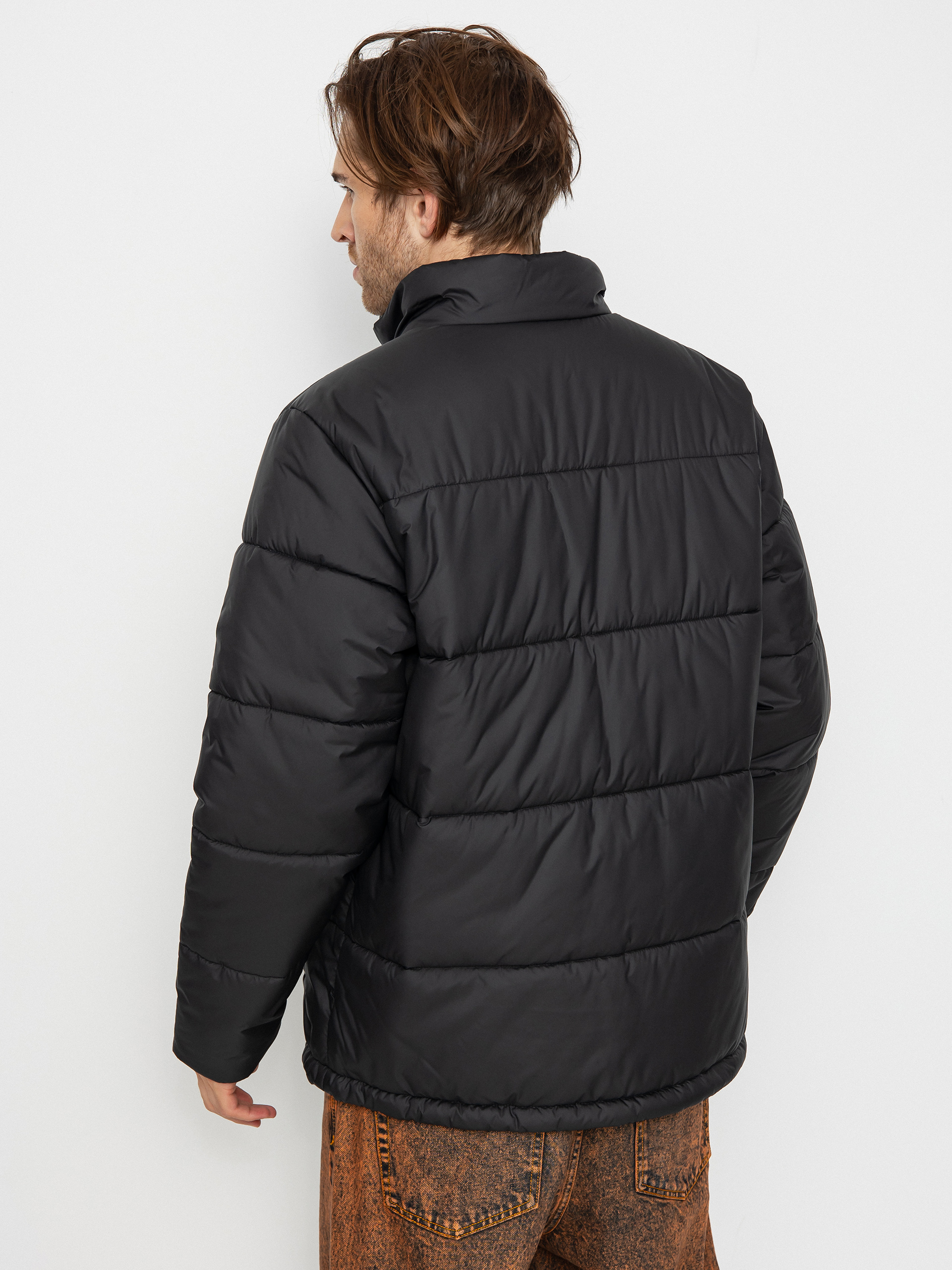 Mens padded jacket no on sale hood