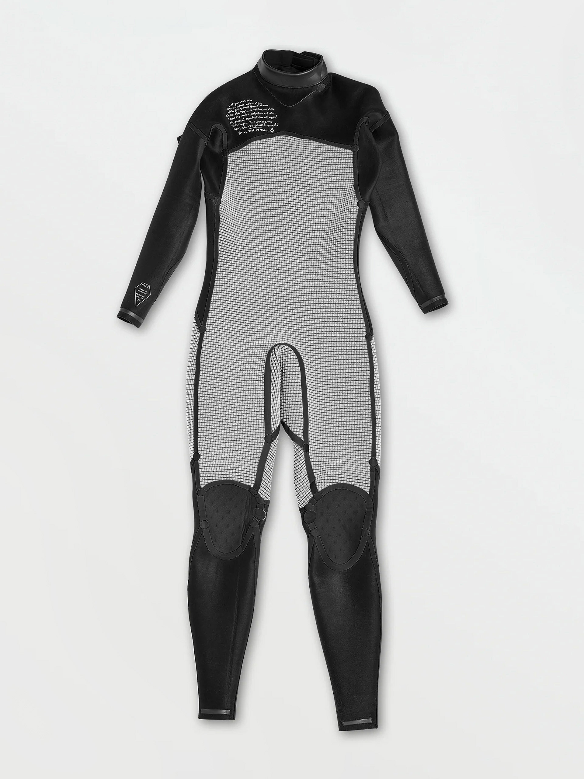 Volcom Pianka Modulator 3/2Mm Long Sleeve Back Zip Fullsuit Balls (black)