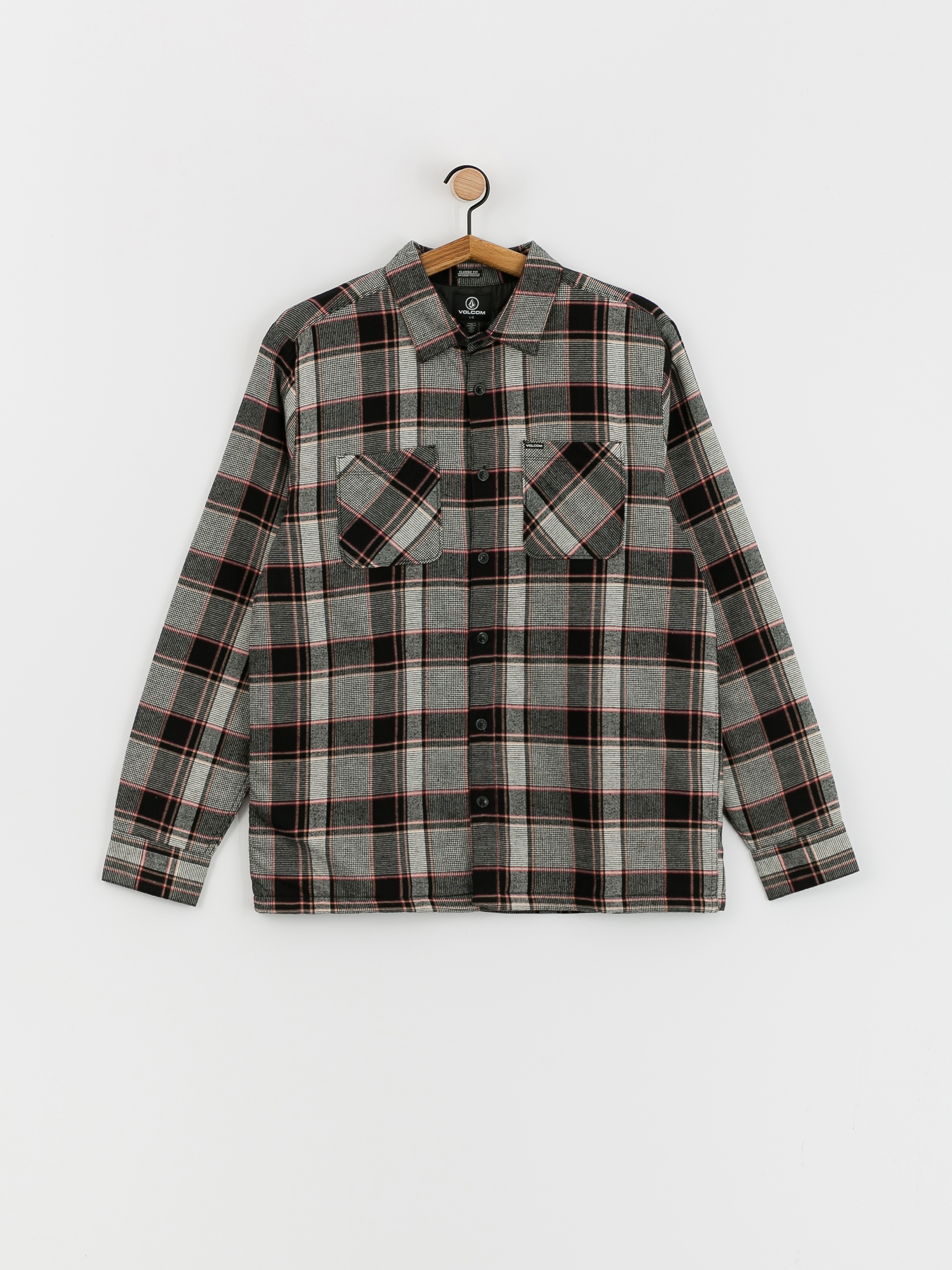 Volcom Brickstone Lined Flannel Ls Hemd (dirty white)
