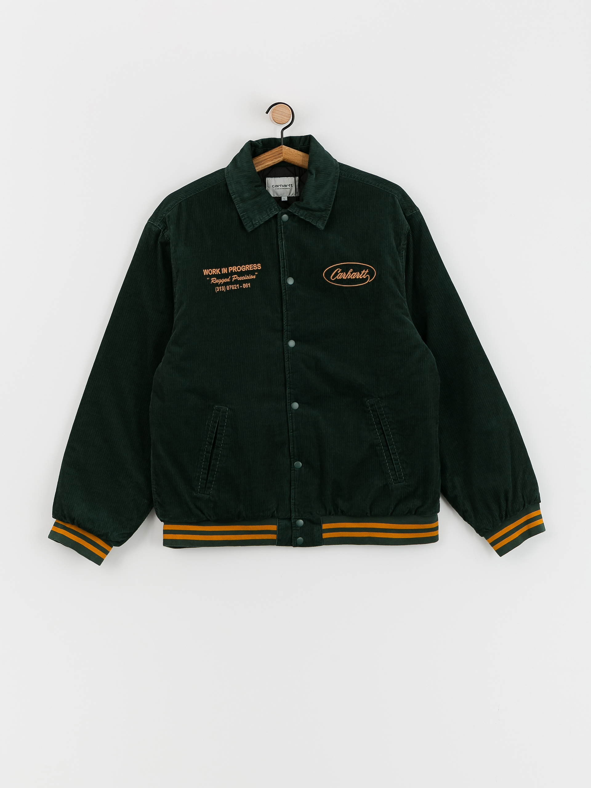 Carhartt WIP Rugged Letterman Jacket (discovery green/buckthorn)