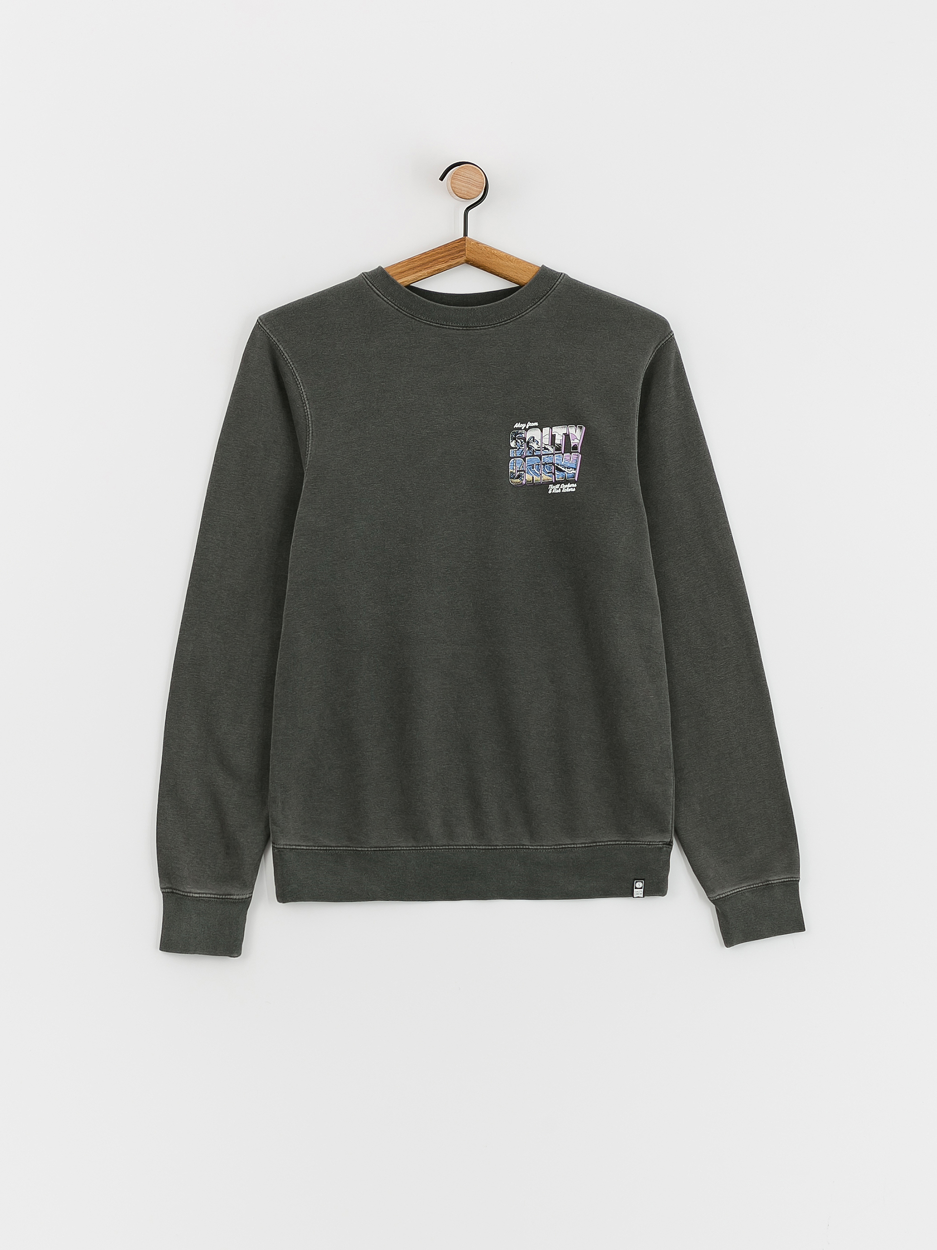 Salty Crew Ahoy Boyfriend Crew Sweatshirt Wmn (faded black)