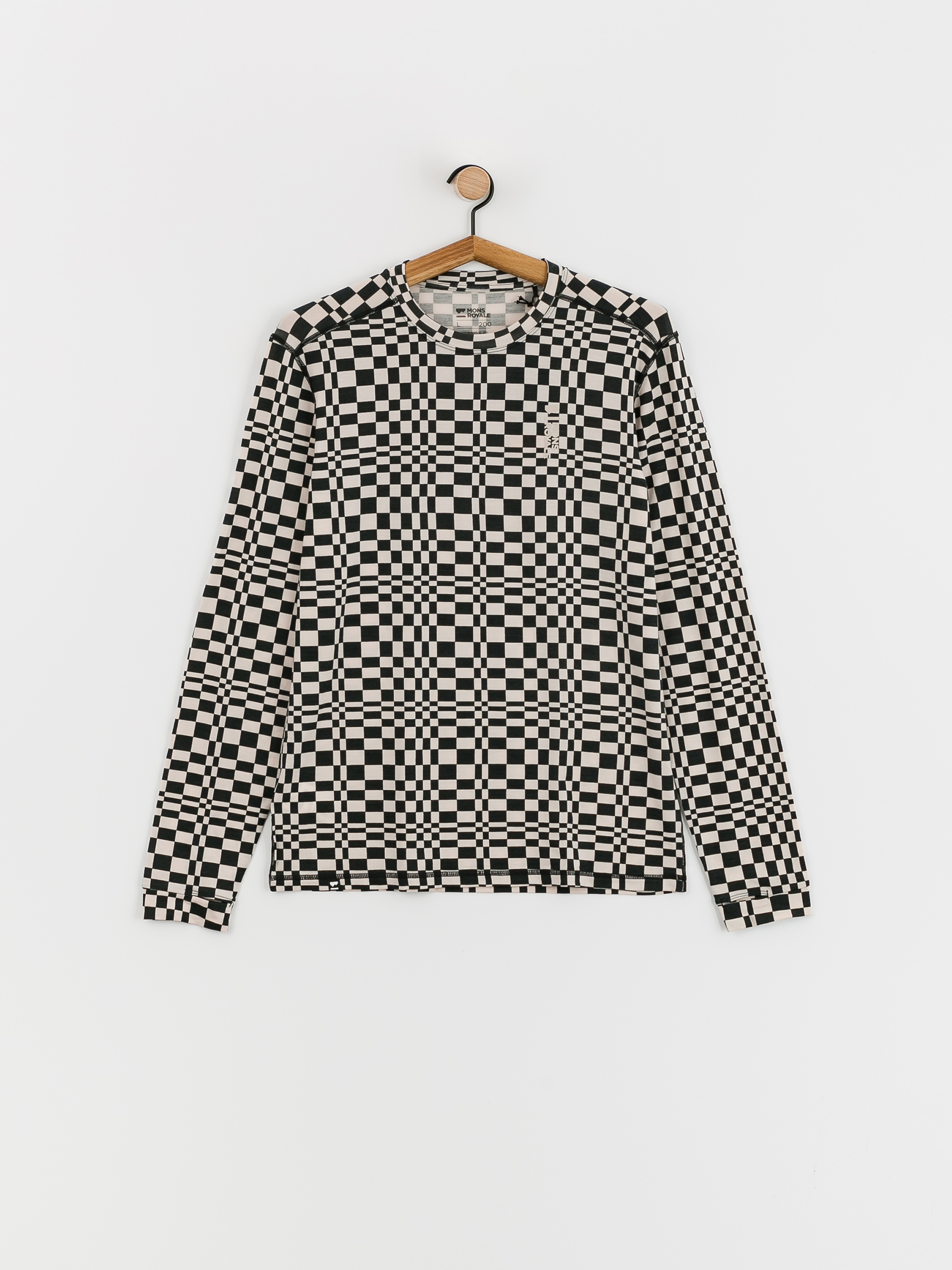 Mons Royale Cascade Merino Flex 200 Longsleeve (checkers)