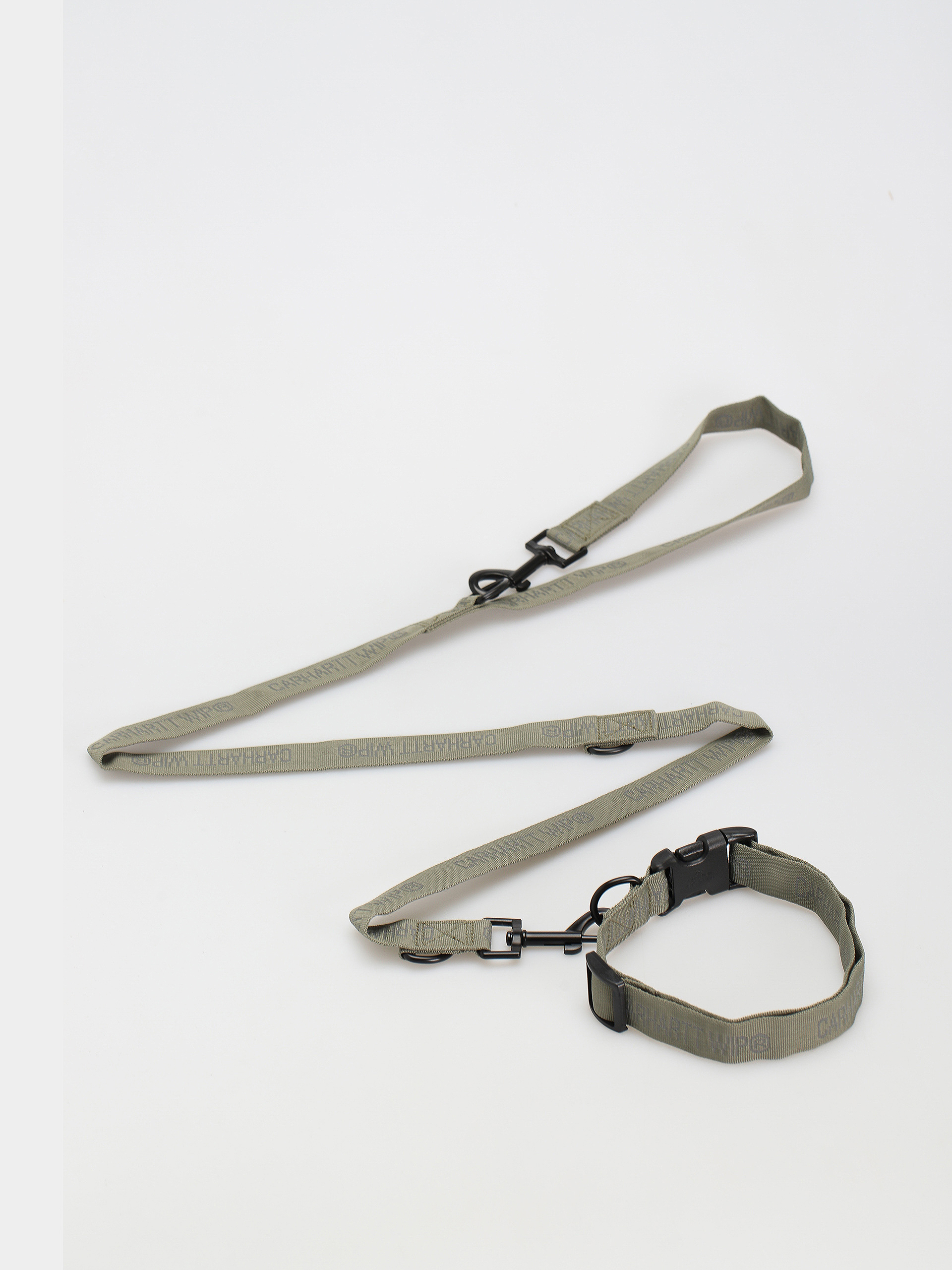 Carhartt WIP Tour Dog Leash & Collar Film (smoke green/reflective)