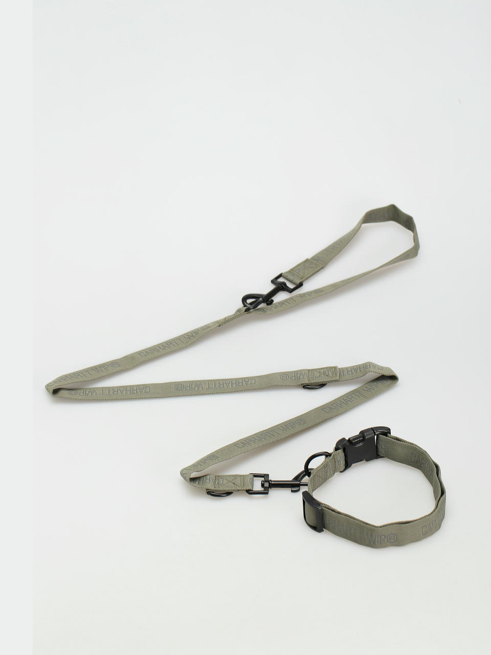 Carhartt WIP Tour Dog Leash & Collar Hundeleine (smoke green/reflective)