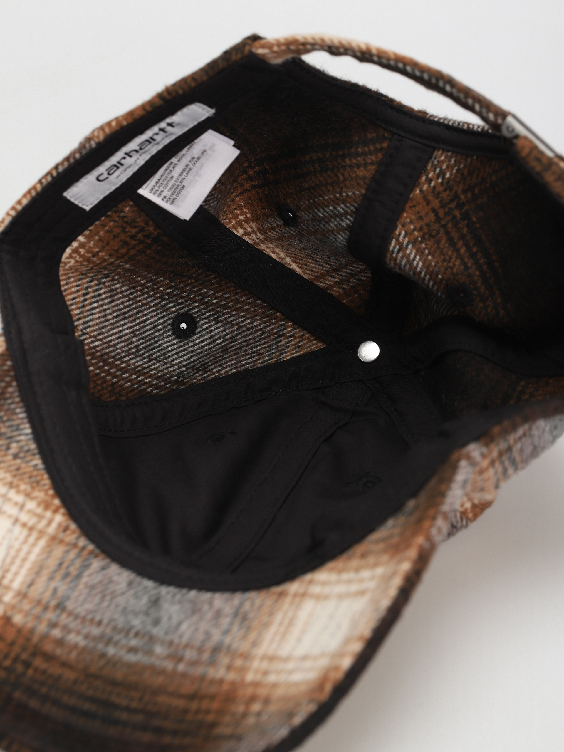 Carhartt WIP Moreau Cap (moreau check deep h brown/black)