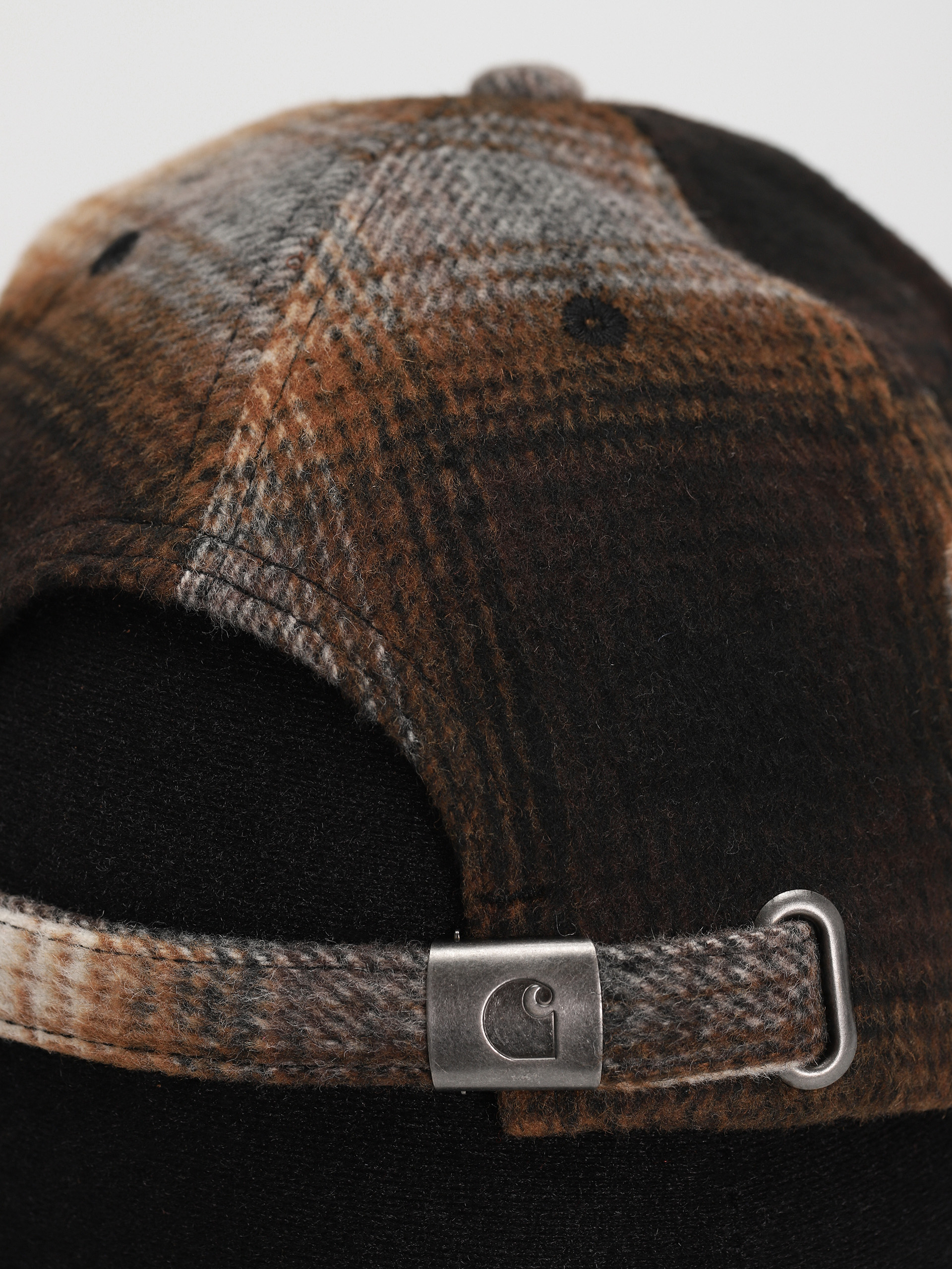 Carhartt WIP Moreau Cap (moreau check deep h brown/black)