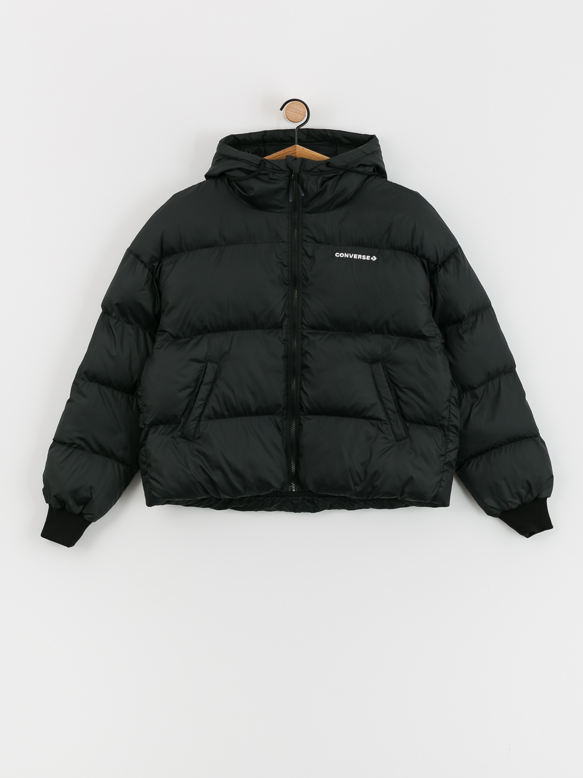 Converse Synthetic Short Puffer Jacket Wmn (black)