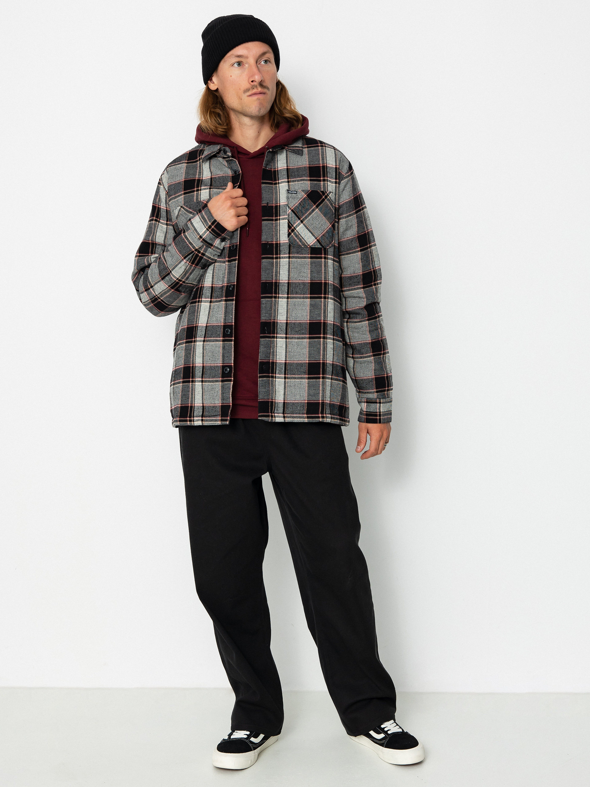 Volcom Brickstone Lined Flannel Ls Hemd (dirty white)