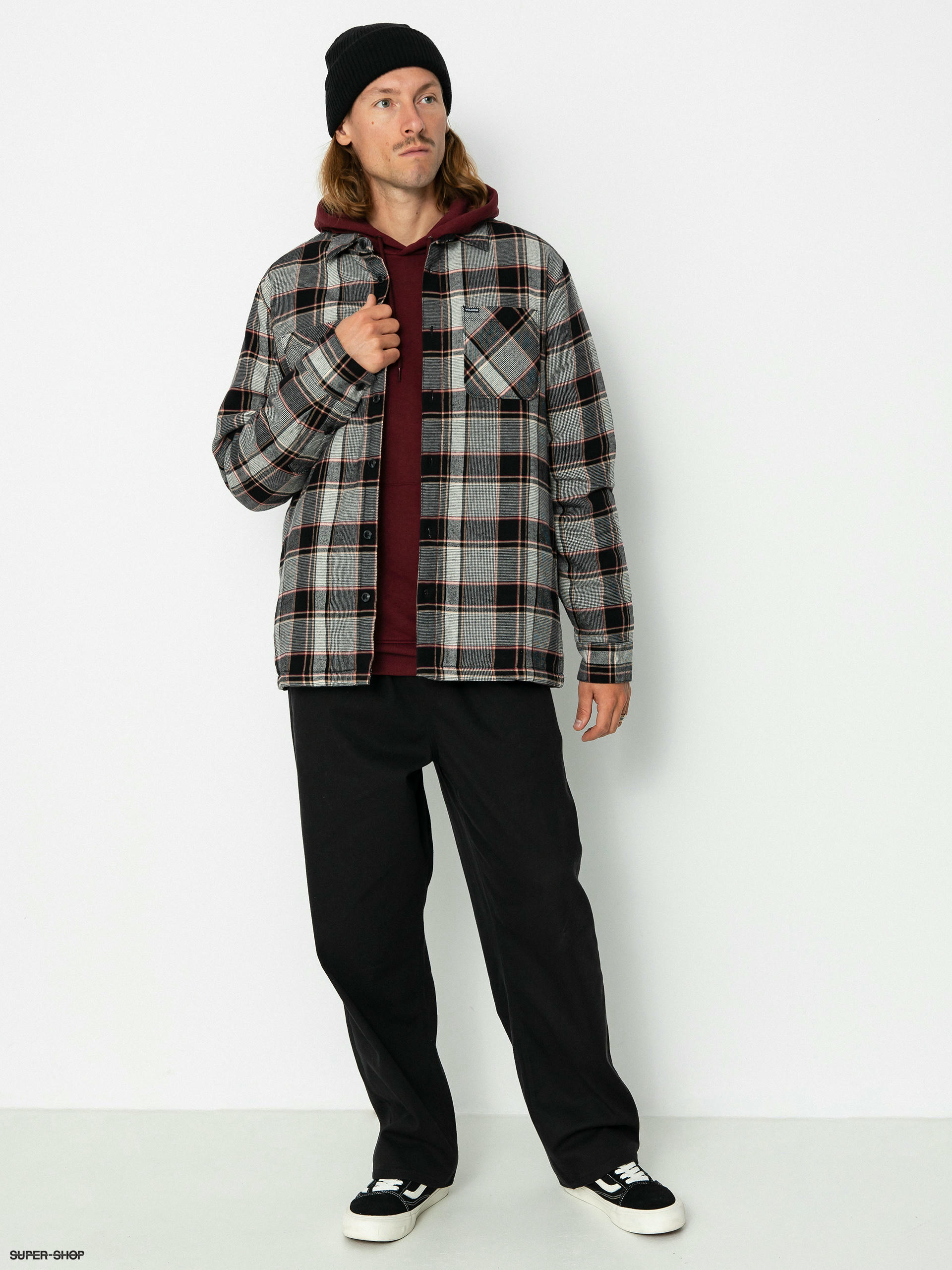 Volcom Brickstone Lined Flannel Ls Shirt dirty white