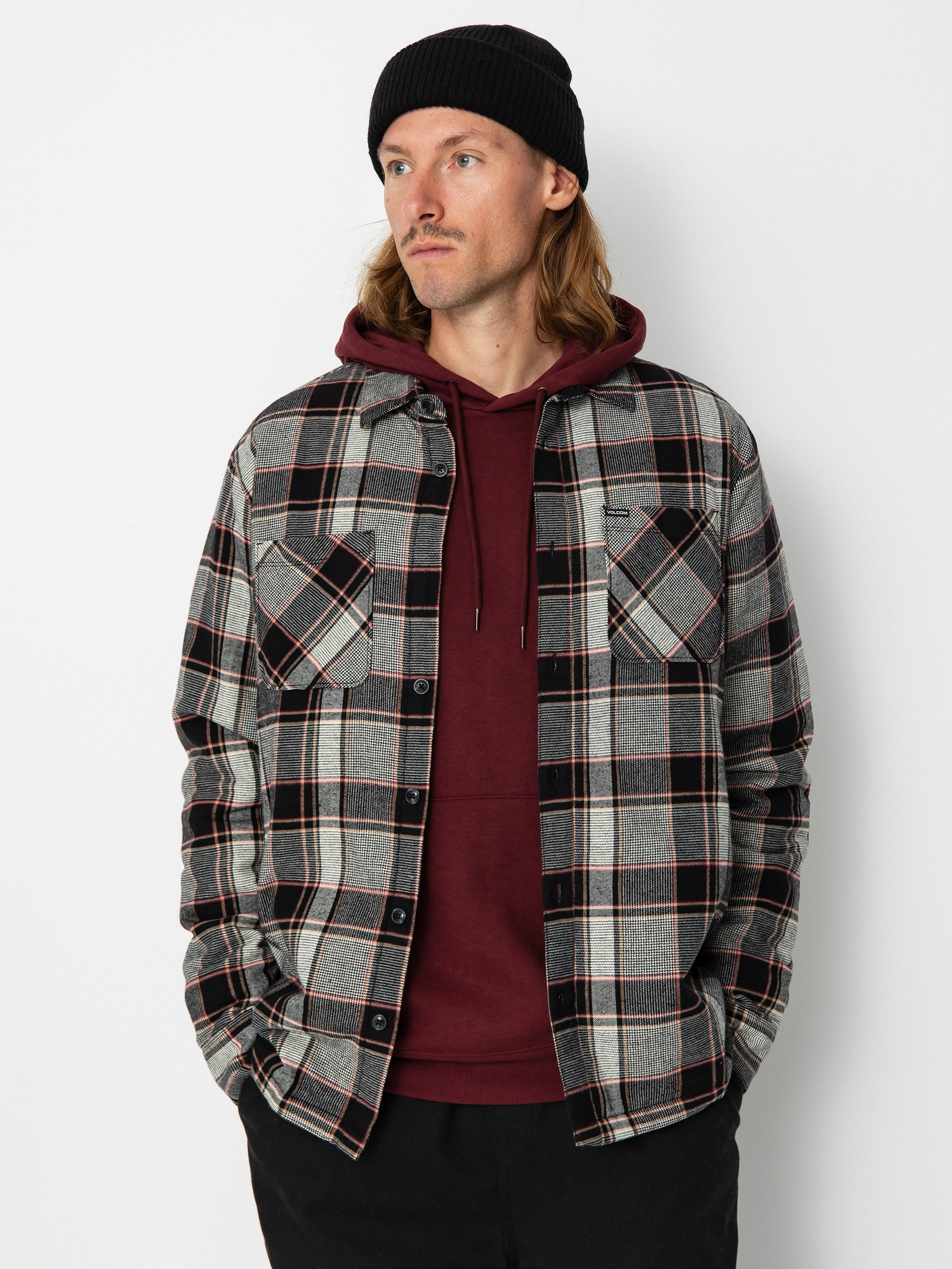 Volcom Brickstone Lined Flannel Ls Hemd (dirty white)