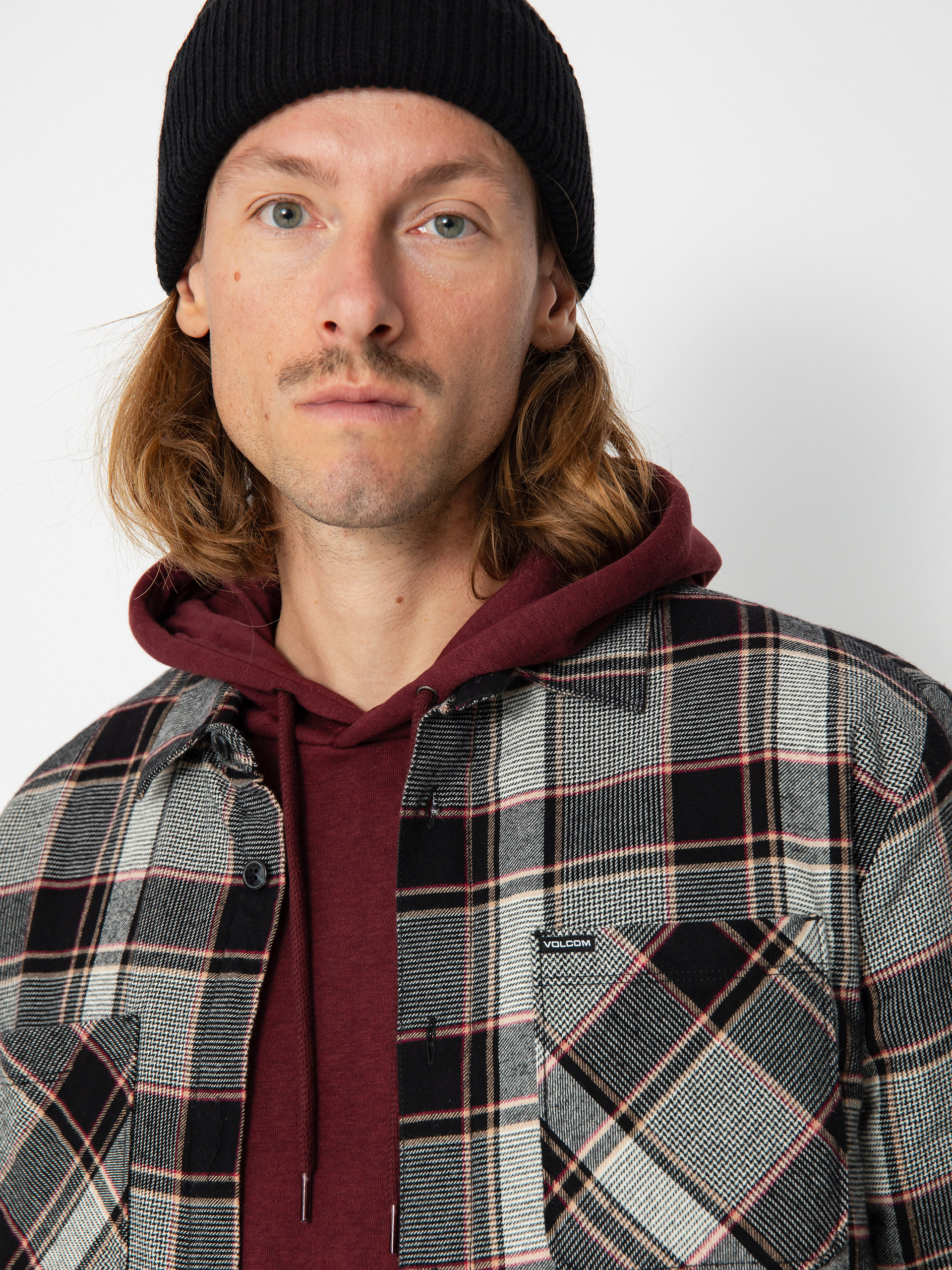 Volcom Brickstone Lined Flannel Ls Hemd (dirty white)