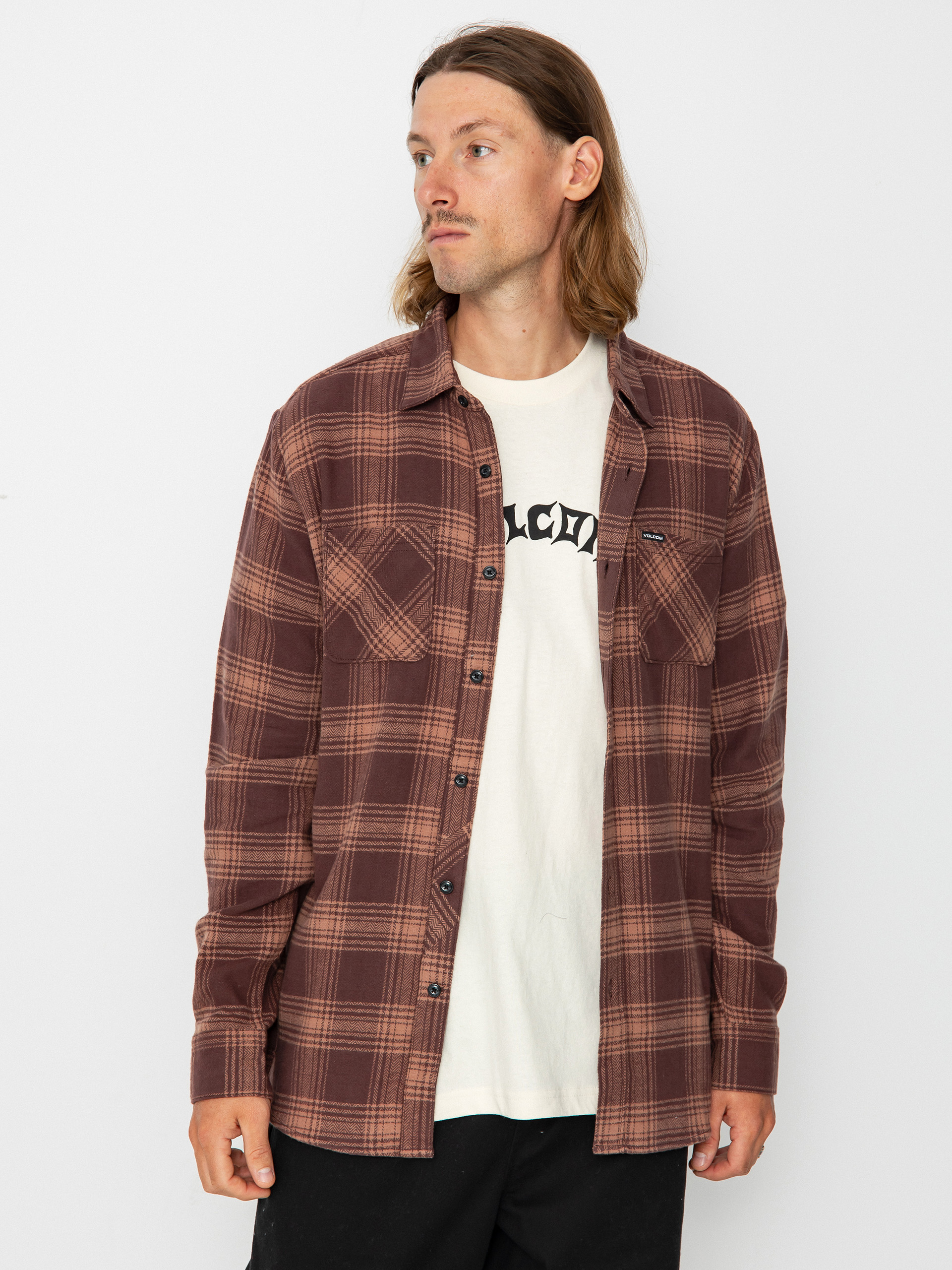 Volcom Tone Stone Ls Hemd (pumice)