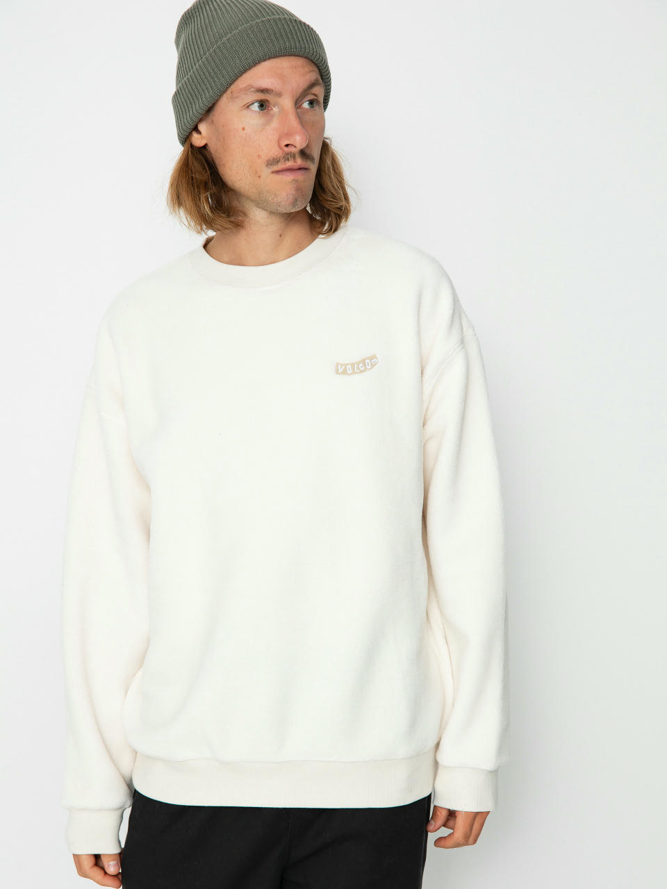 Volcom Too Kool Lse Crew Sweatshirt (dirty white)