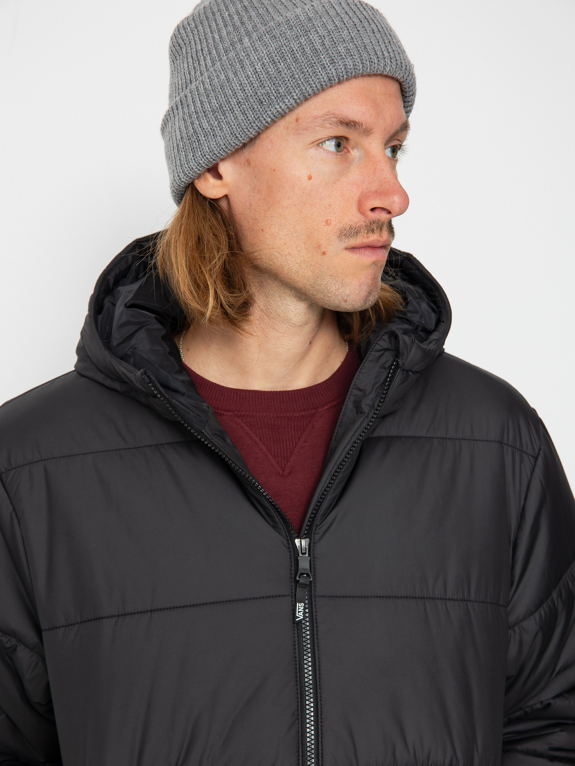 Vans black padded coat hotsell