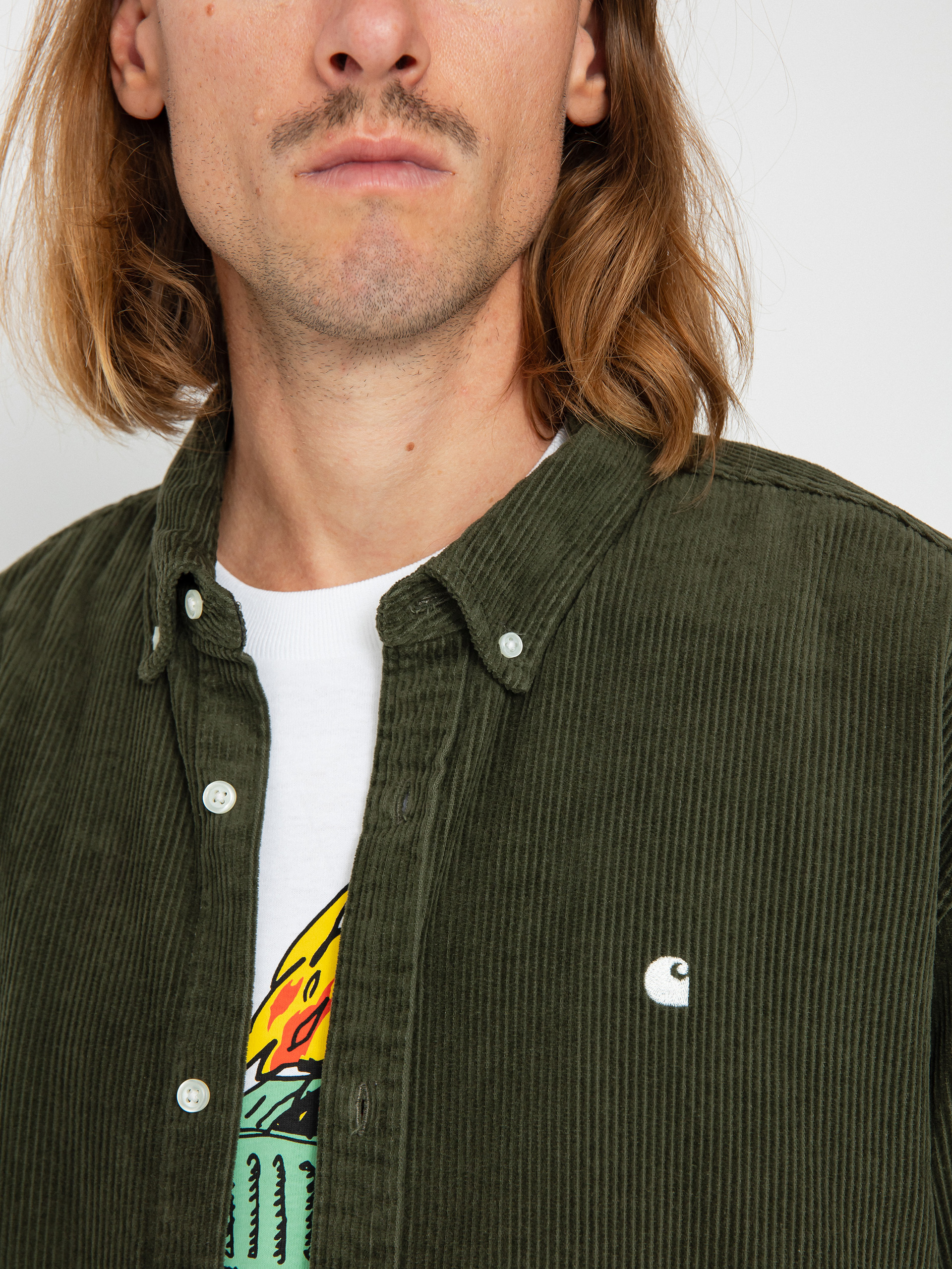 Carhartt WIP Madison Cord Shirt - transparent (plant/wax)
