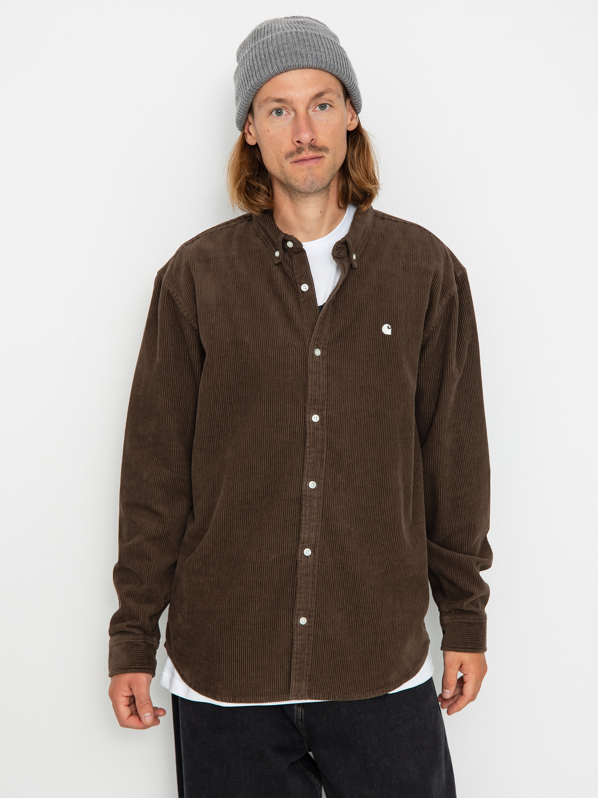 Carhartt WIP Madison Cord Shirt - transparent (buckeye/wax)