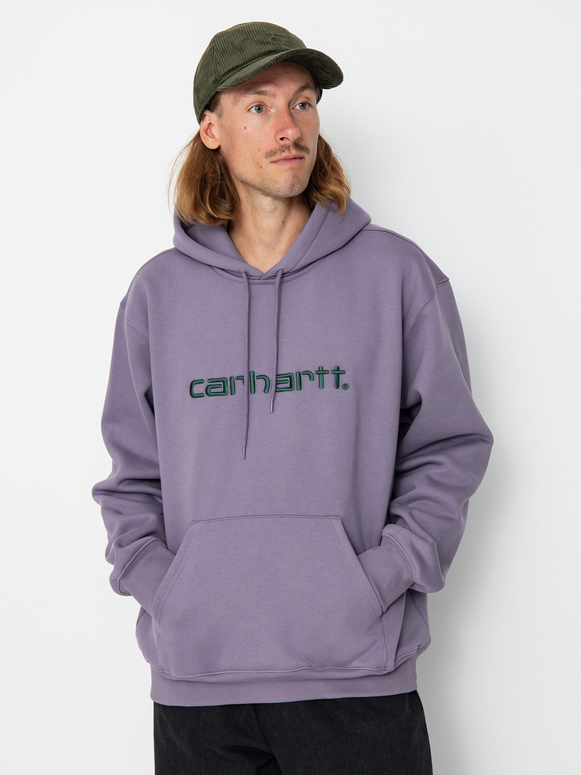 Carhartt WIP Carhartt HD Hoodie (glassy purple/discovery green)