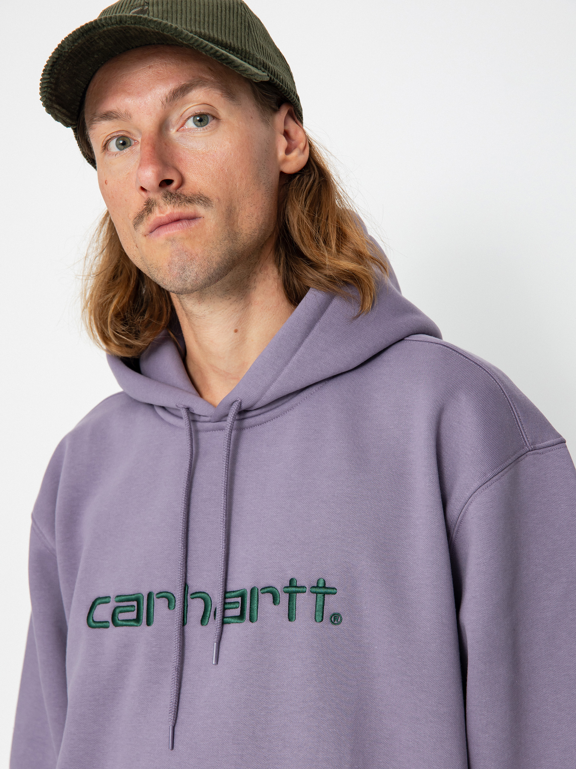 Carhartt WIP Carhartt HD Hoodie (glassy purple/discovery green)