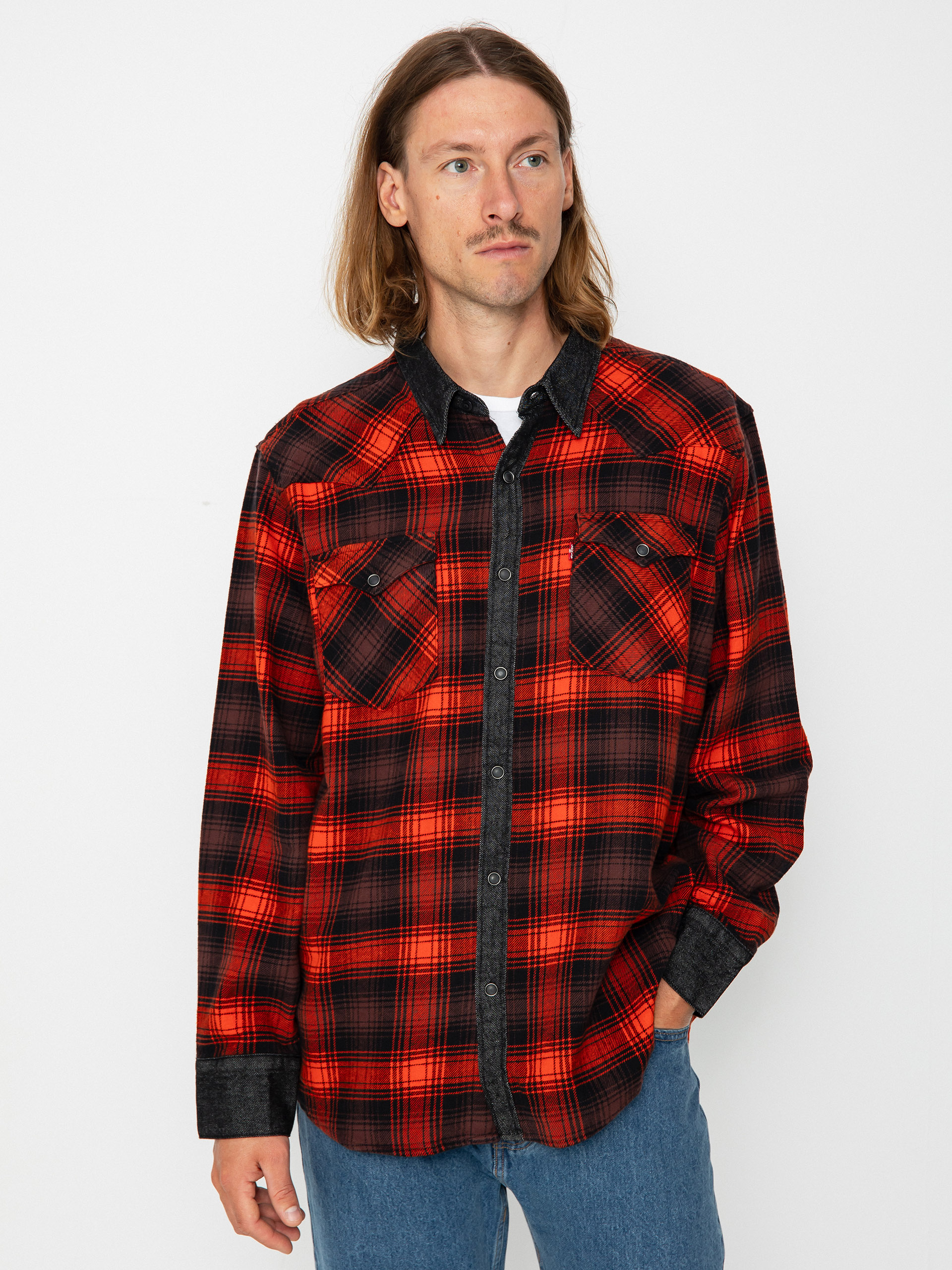Levi's® Barstow Western Standard Hemd (red plaid)
