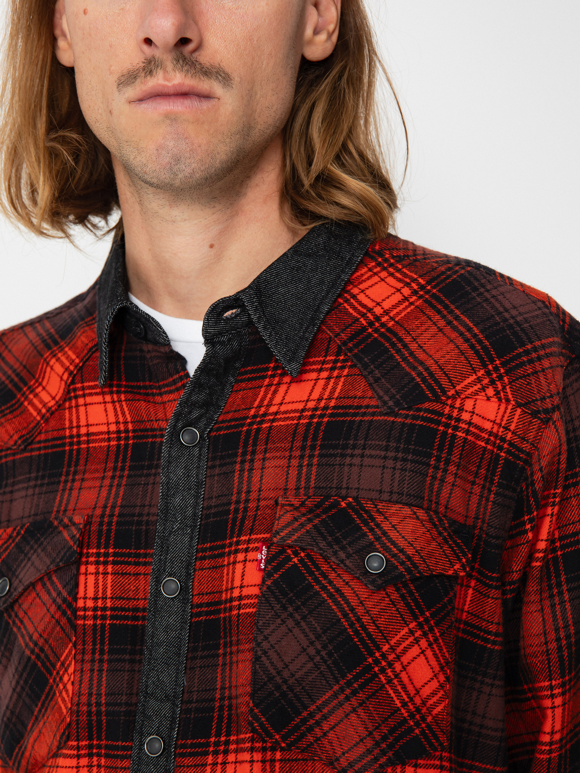 Levi's® Barstow Western Standard Hemd (red plaid)