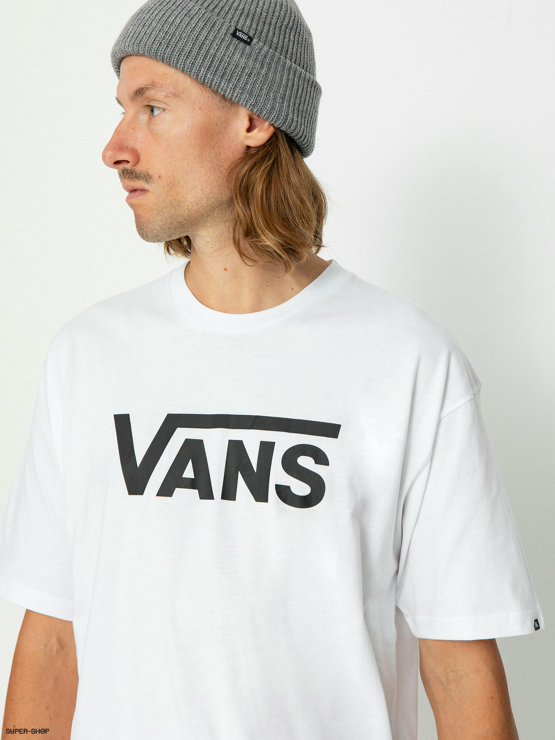 Black and white store vans t shirt