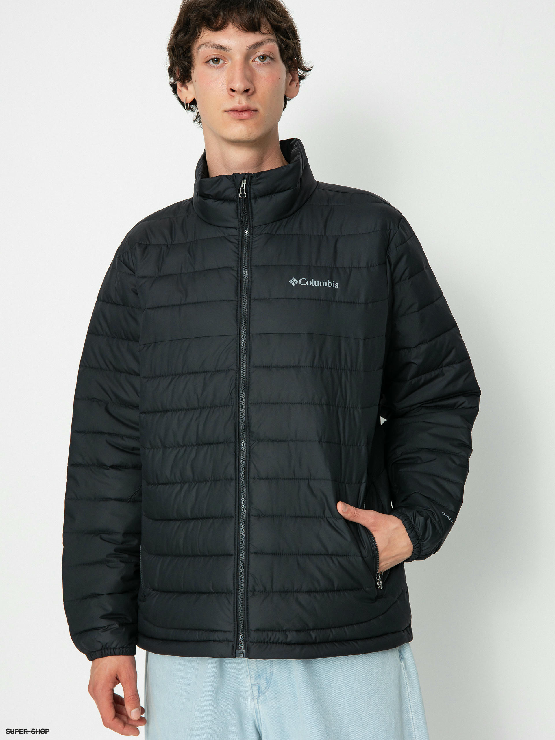 Columbia powder lite sale hooded jacket in black