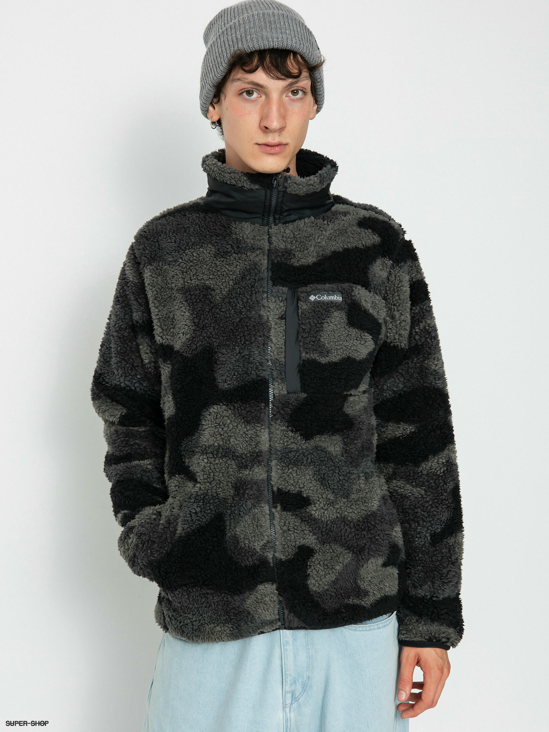 Columbia camo clearance fleece zip up