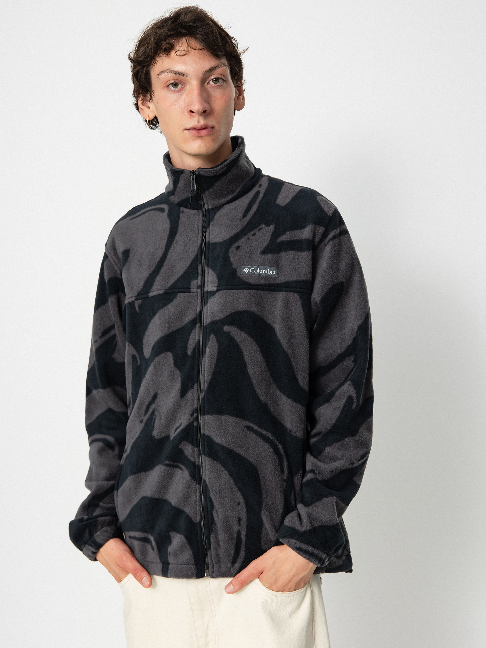 Mens Columbia Steens Mountain Fleece  (black snowdrift)