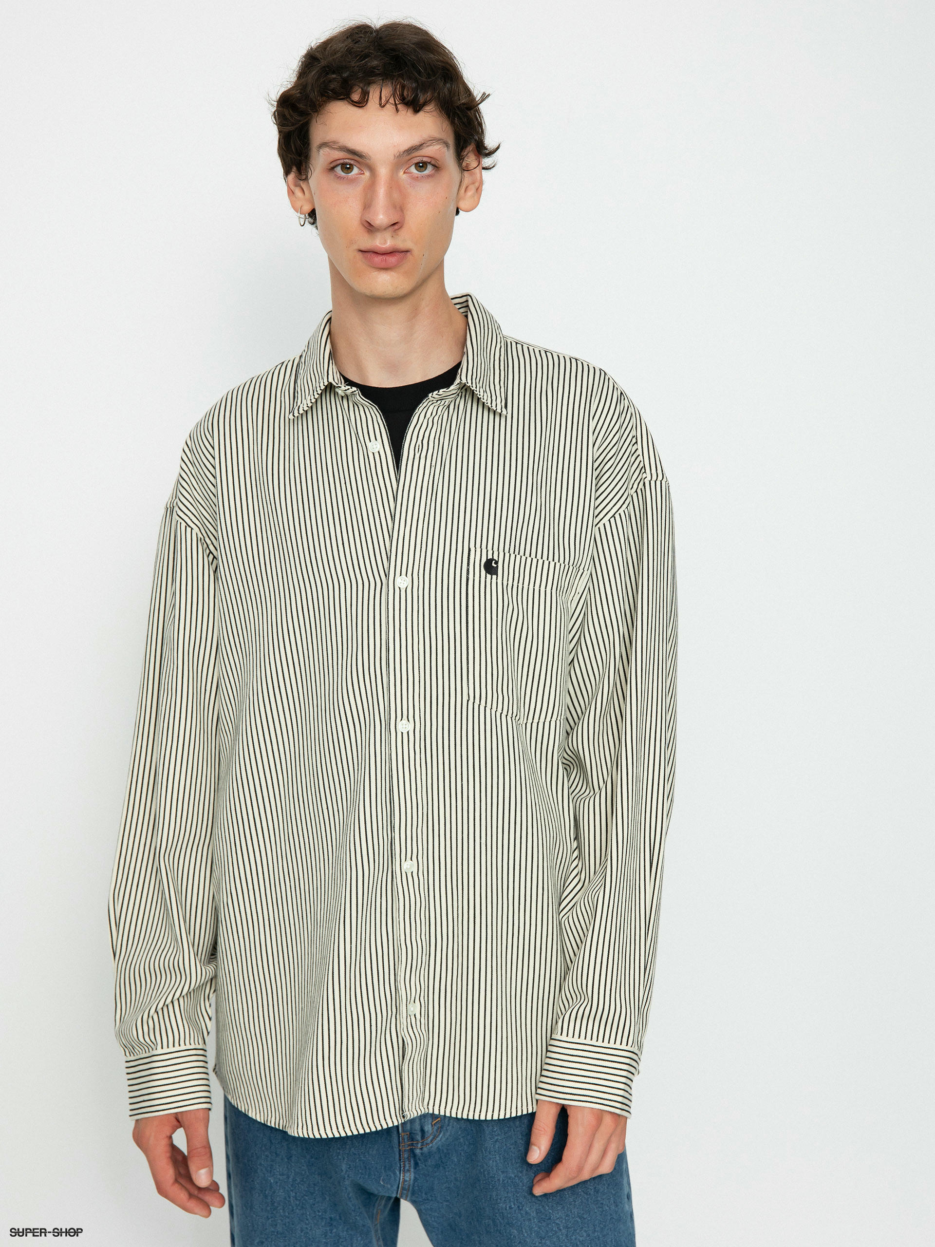 Carhartt WIP Kyle Shirt (kyle stripe salt/black)