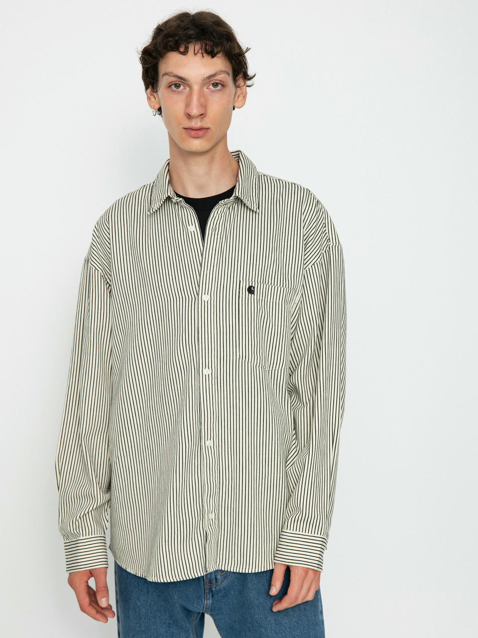 Carhartt WIP Kyle Shirt (kyle stripe salt/black)