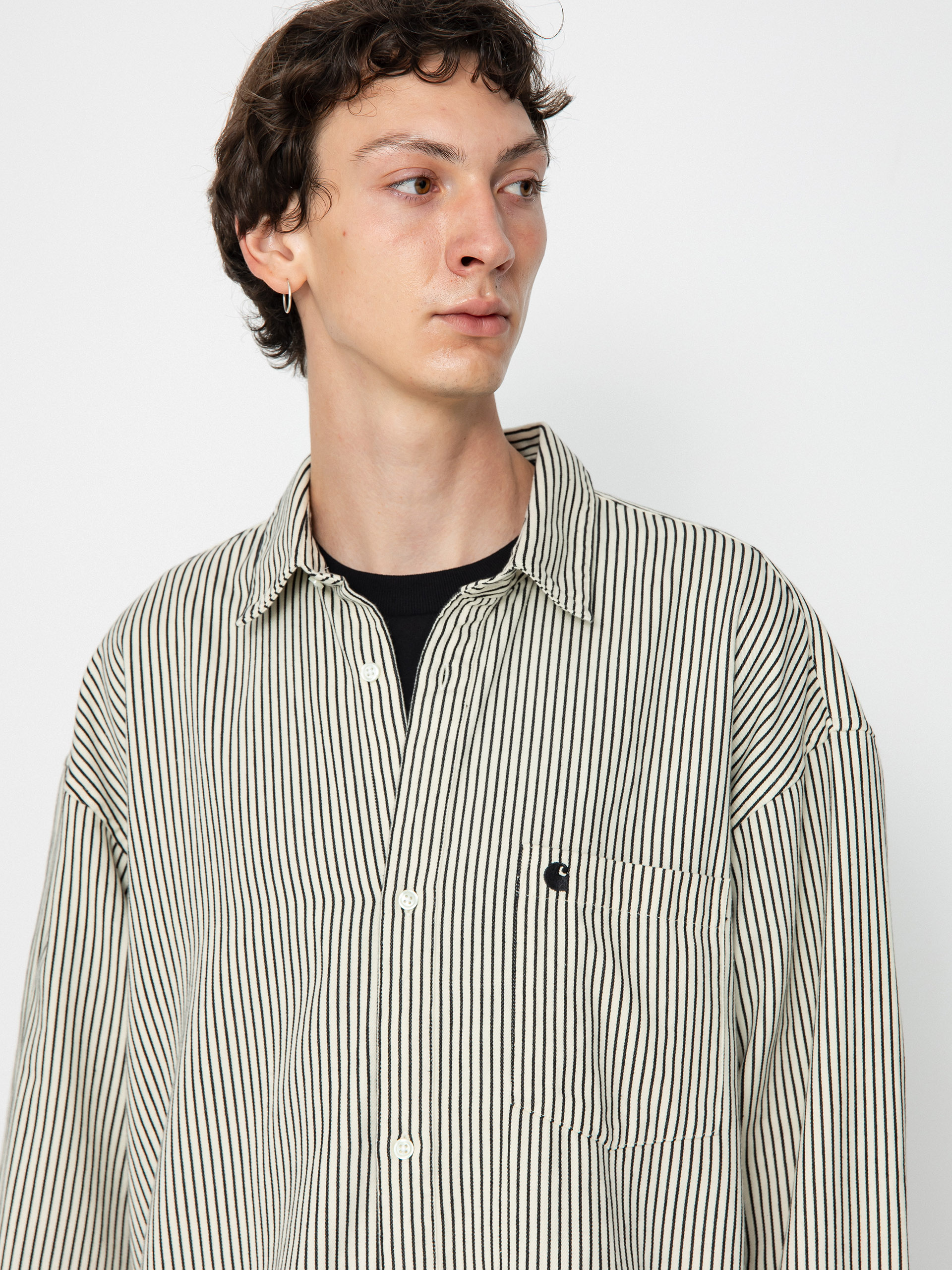 Carhartt WIP Kyle Shirt (kyle stripe salt/black)