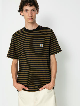 Carhartt WIP Seidler Pocket T-shirt (seidler stripe highland/black)