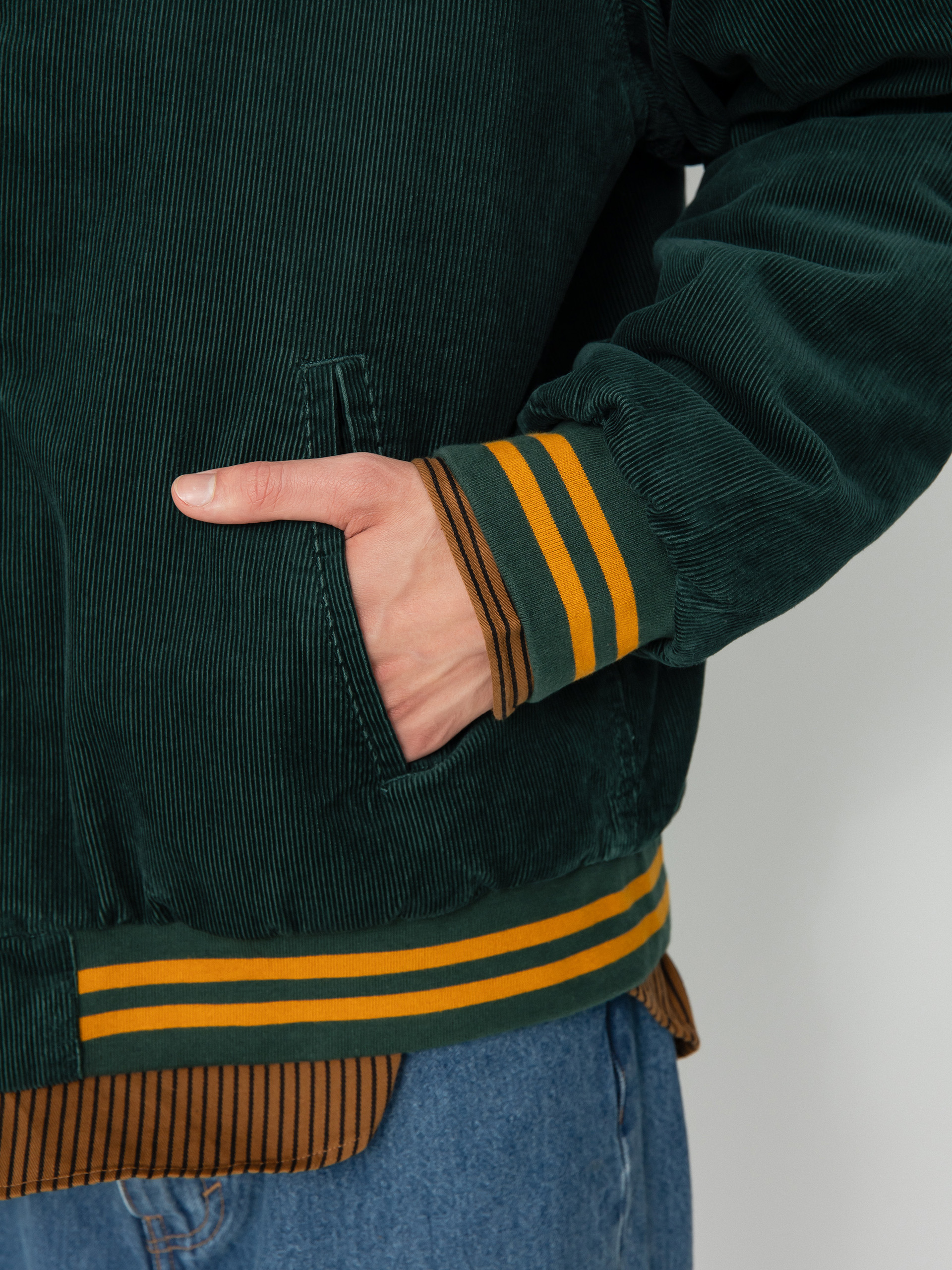 Carhartt WIP Rugged Letterman Jacket (discovery green/buckthorn)