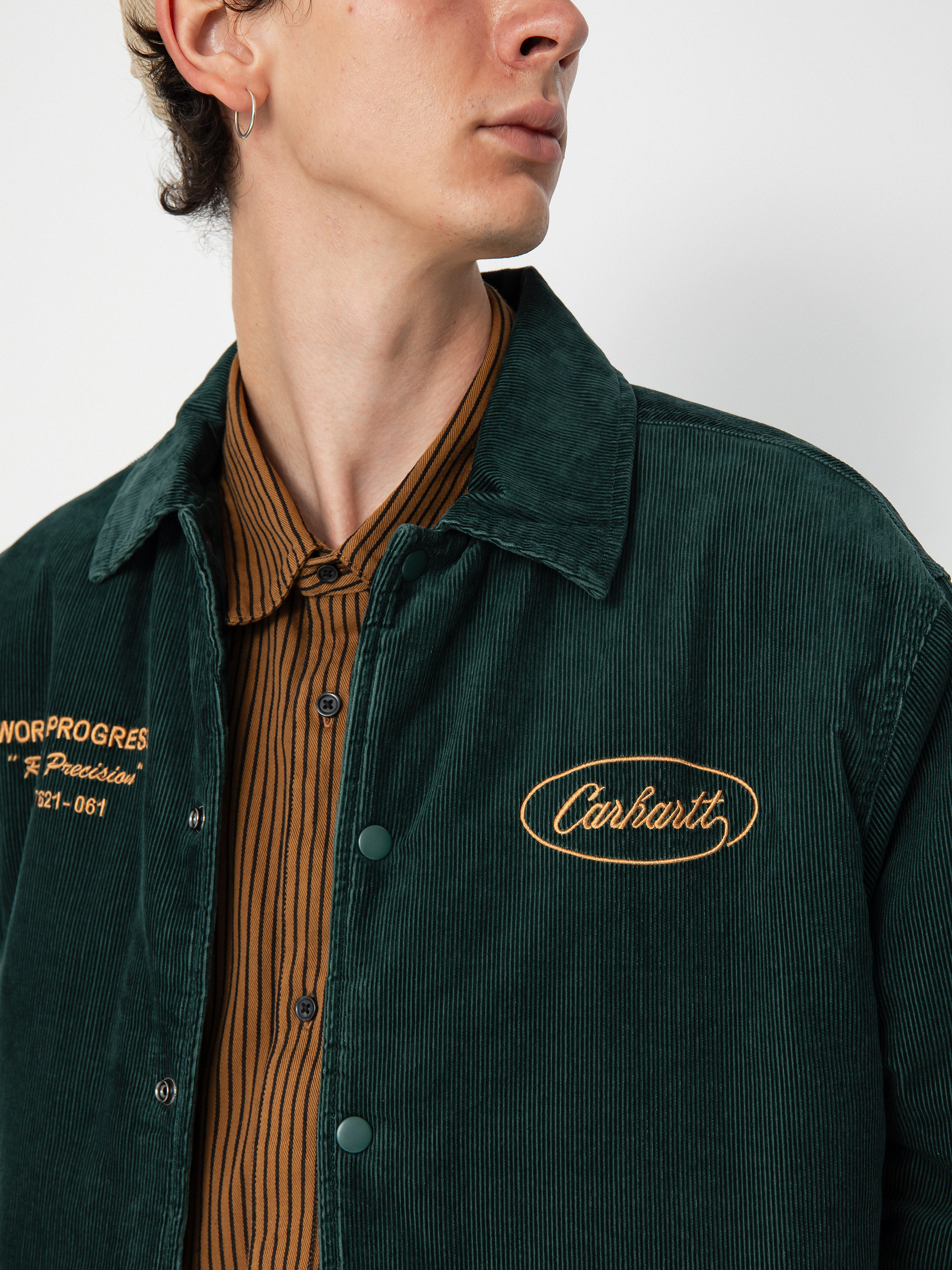 Carhartt WIP Rugged Letterman Jacket (discovery green/buckthorn)