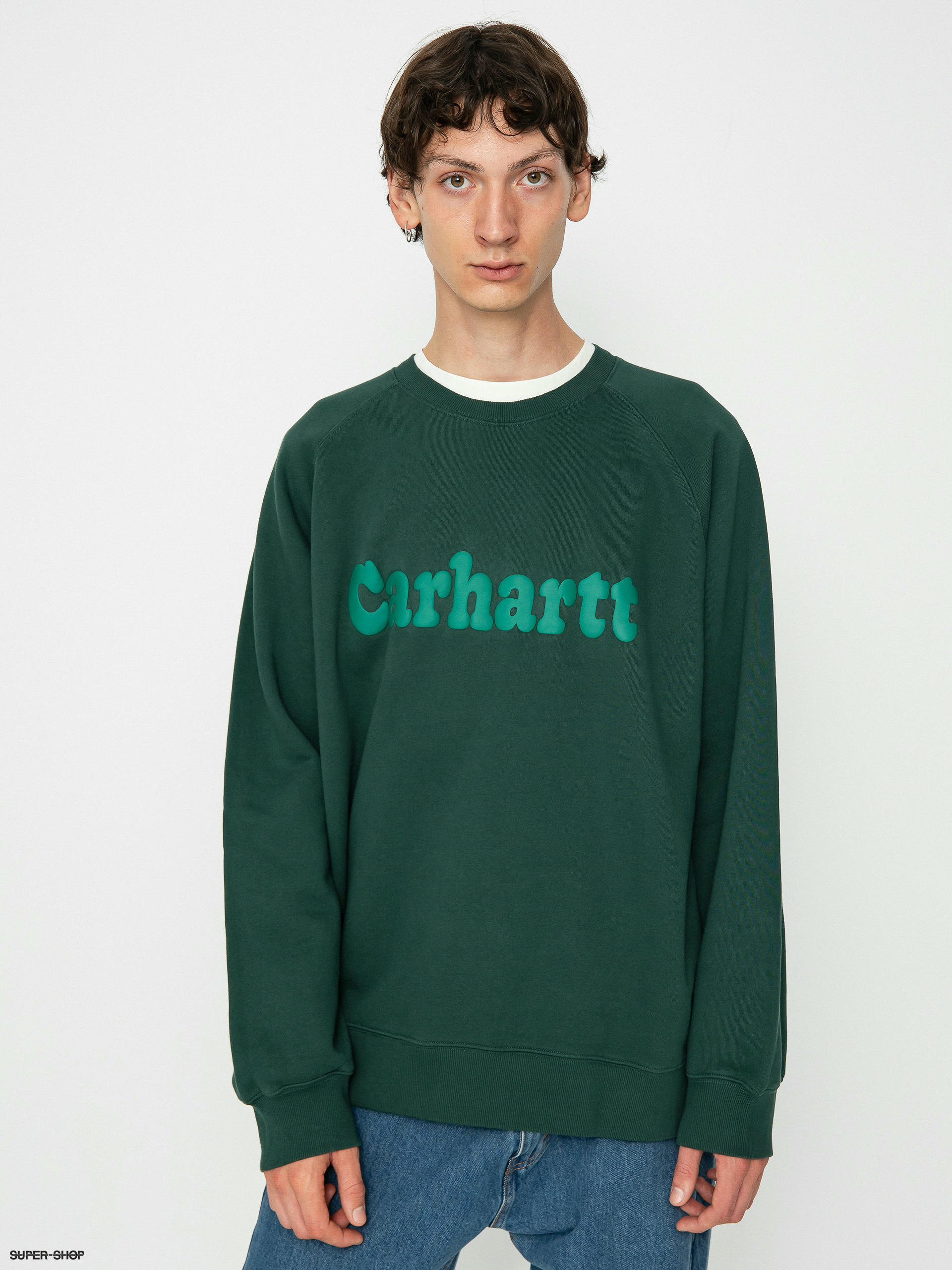 Carhartt hotsell green sweatshirt