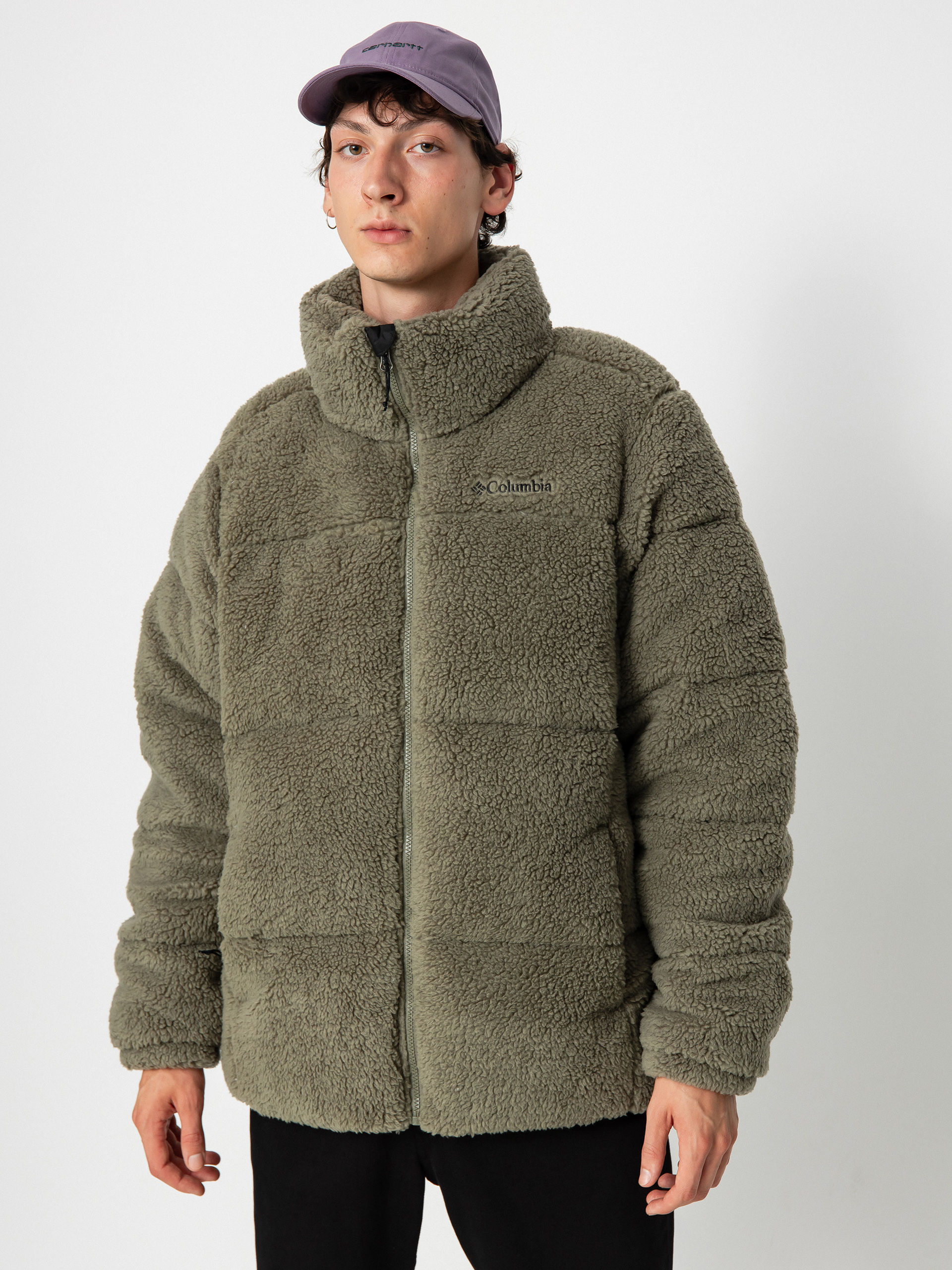 Columbia Puffect Sherpa Jacket (stone green)