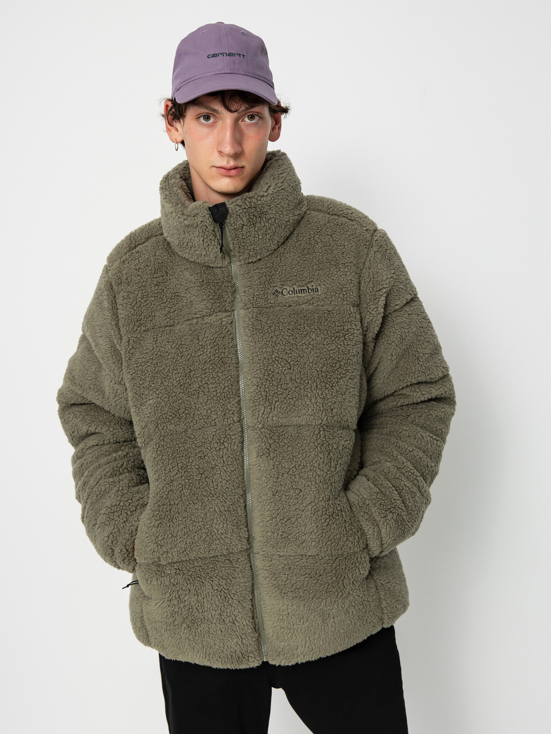 Columbia Puffect Sherpa Jacket (stone green)