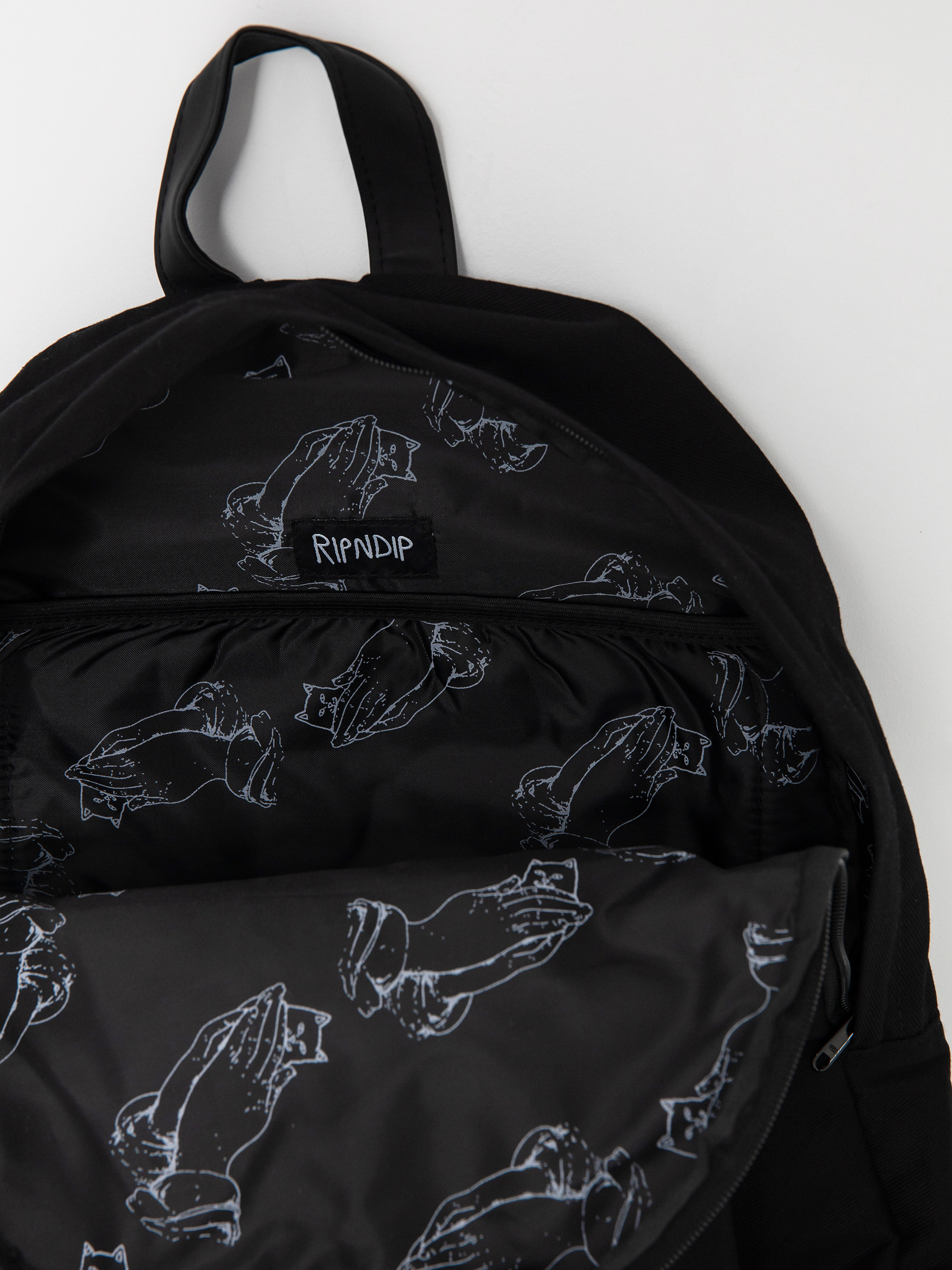RipNDip Lord Nermal Velcro Hands Rucksack (black)