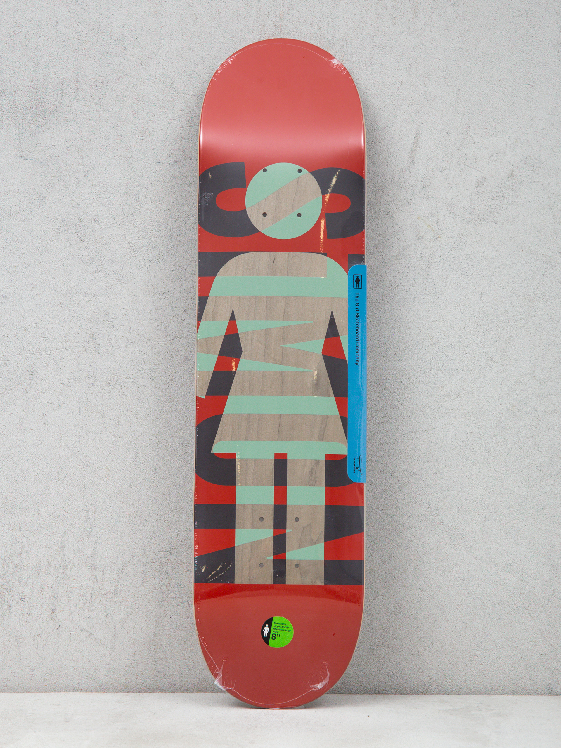 Girl Skateboard Bannerot Og Knockout Deck (red)
