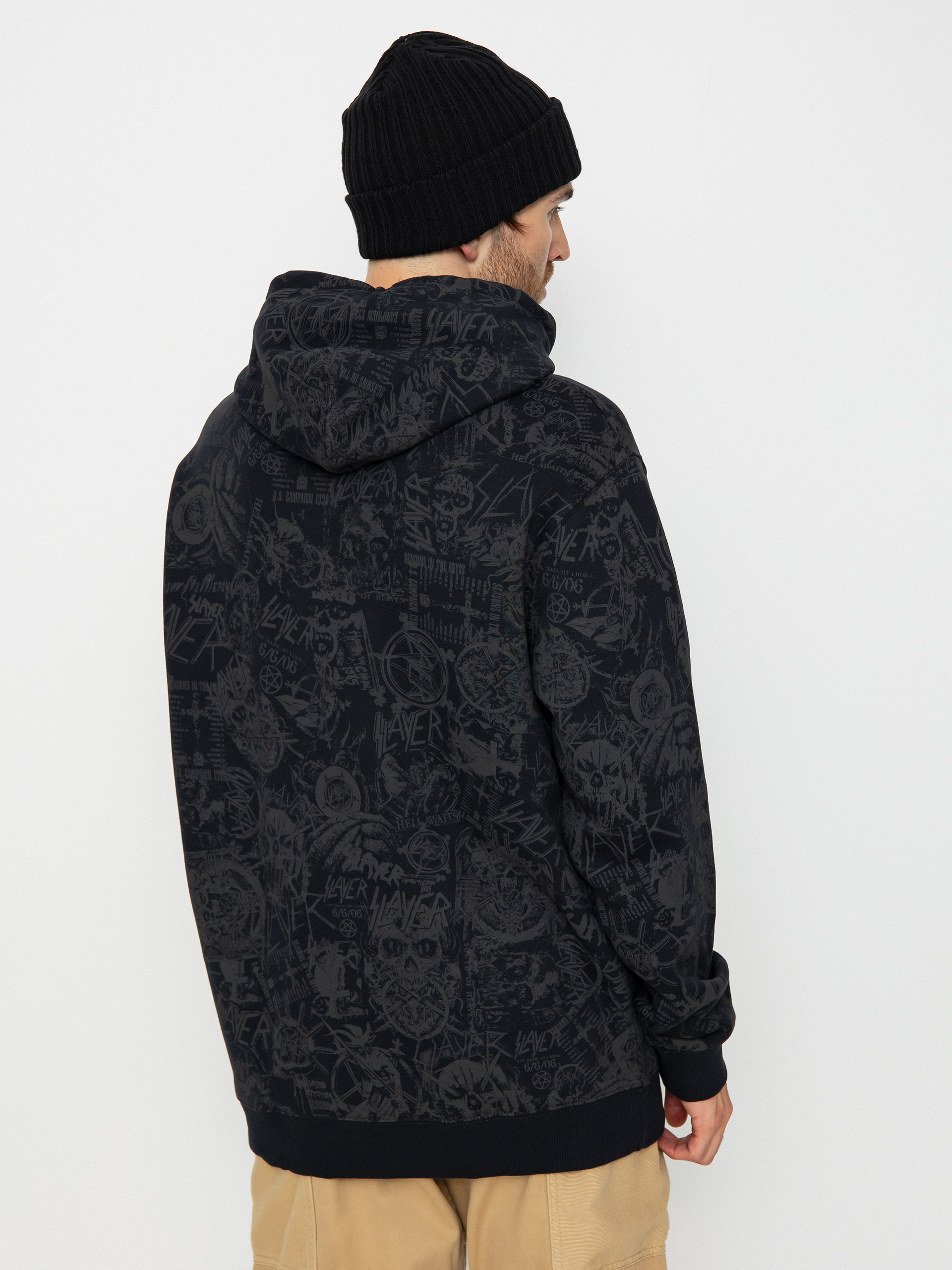 DC X Slayer Allover HD Hoodie (pirate black)