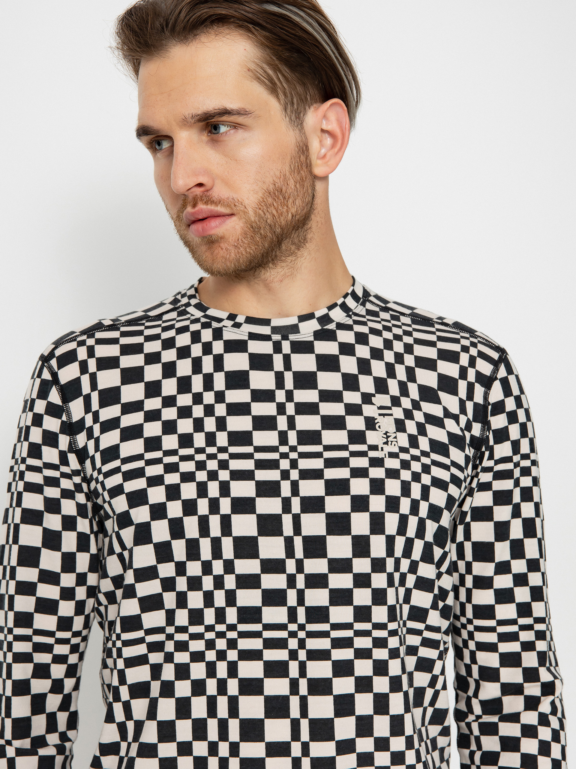 Mons Royale Cascade Merino Flex 200 Longsleeve (checkers)