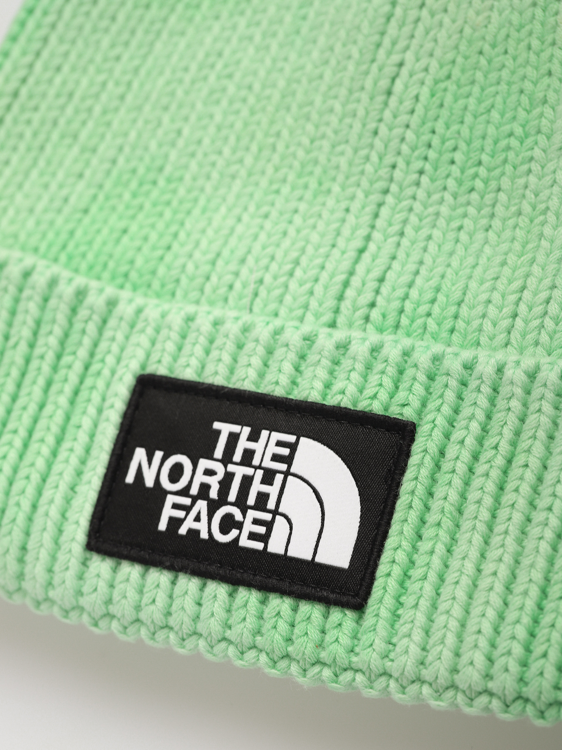 The North Face Dye Logo Box Beanie (chlorophyll green)