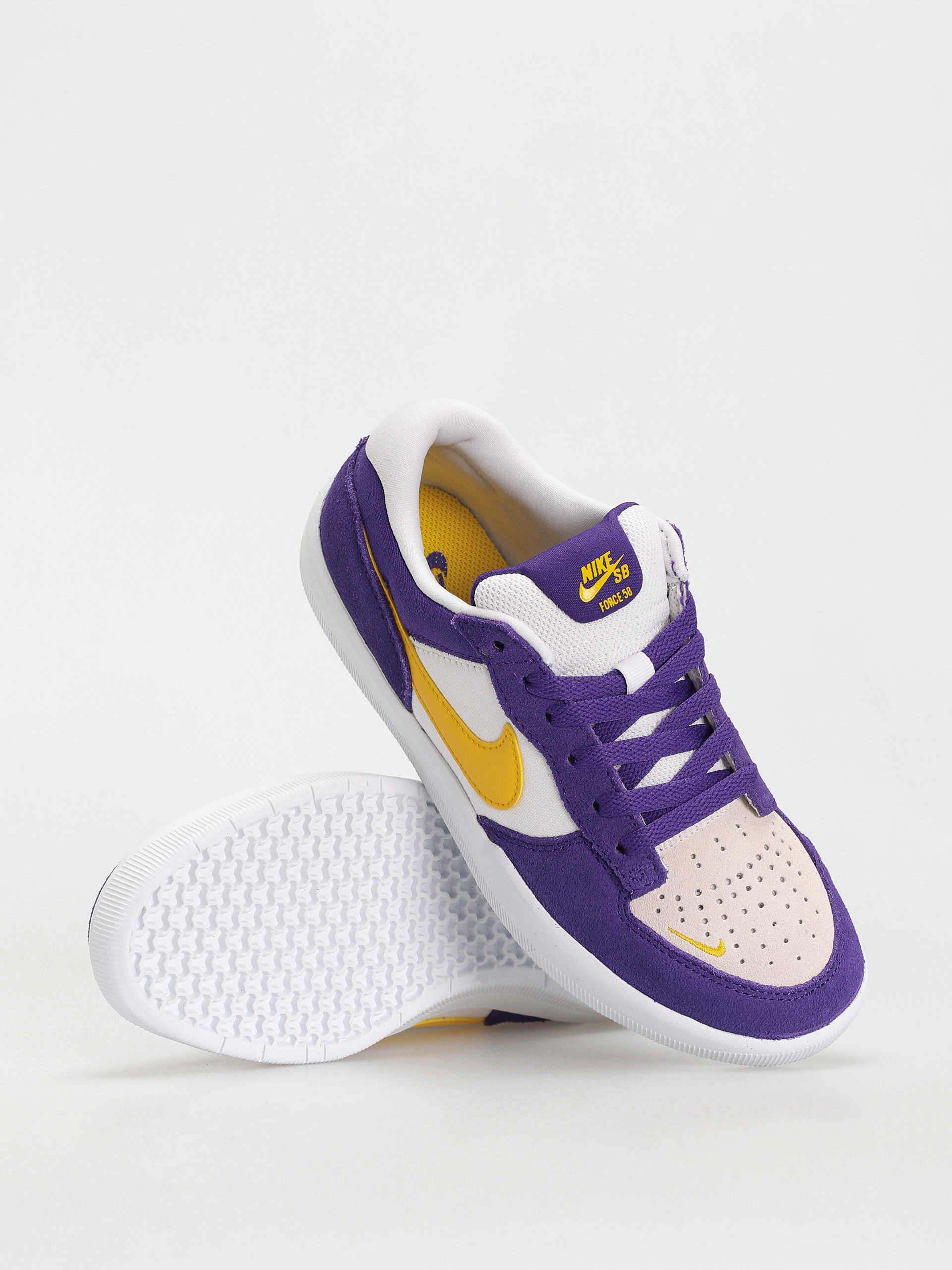 Nike SB Force 58 Shoes (court purple/amarillo white white)