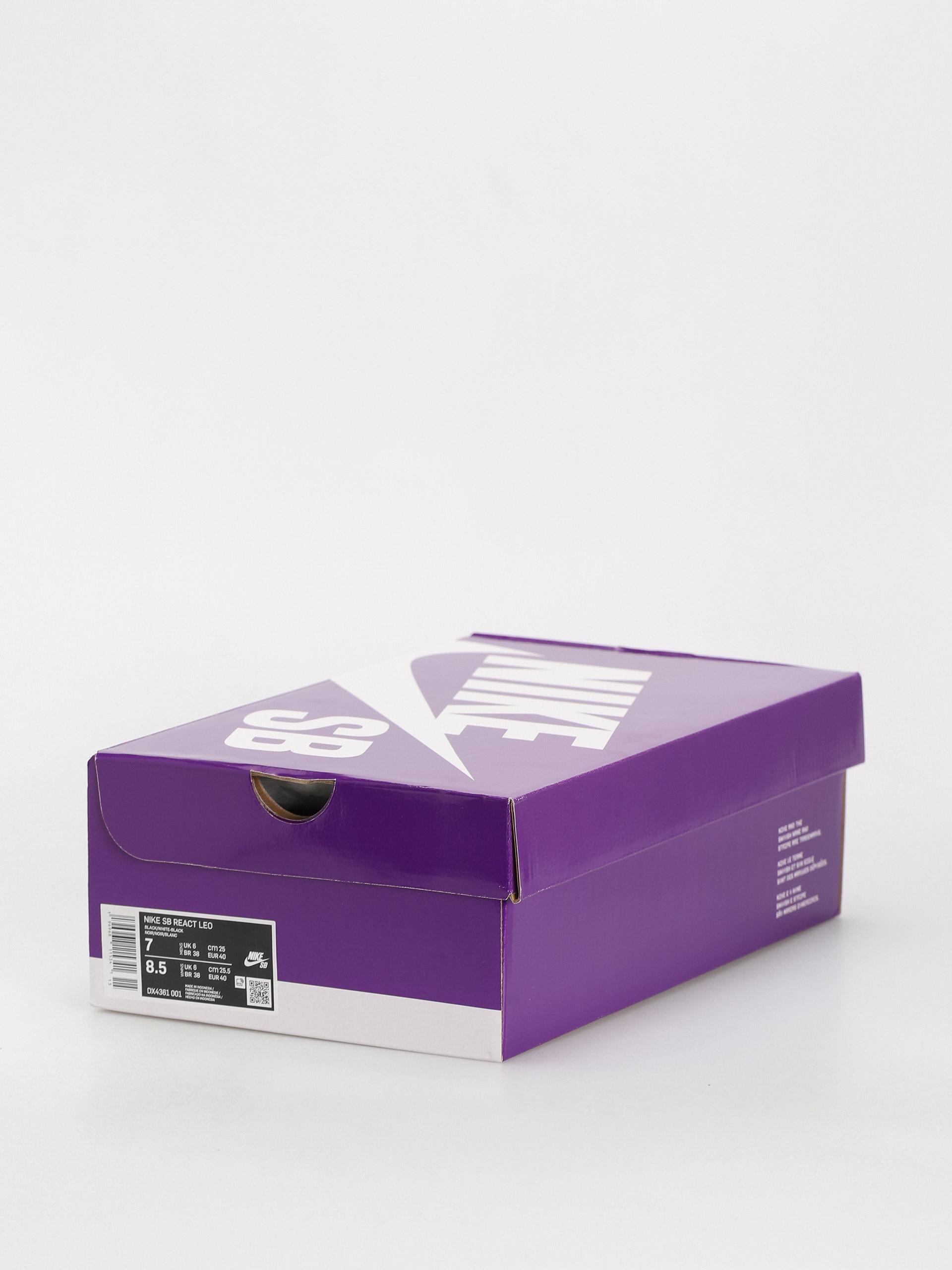 Nike SB React Leo Shoes (black/white black gum light brown)