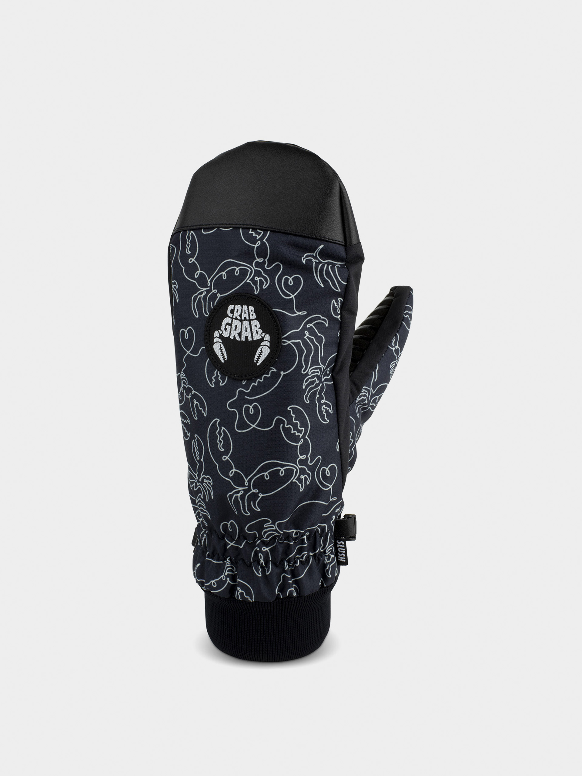 Crab Grab Slush Mitt Gloves (crab doodle black)